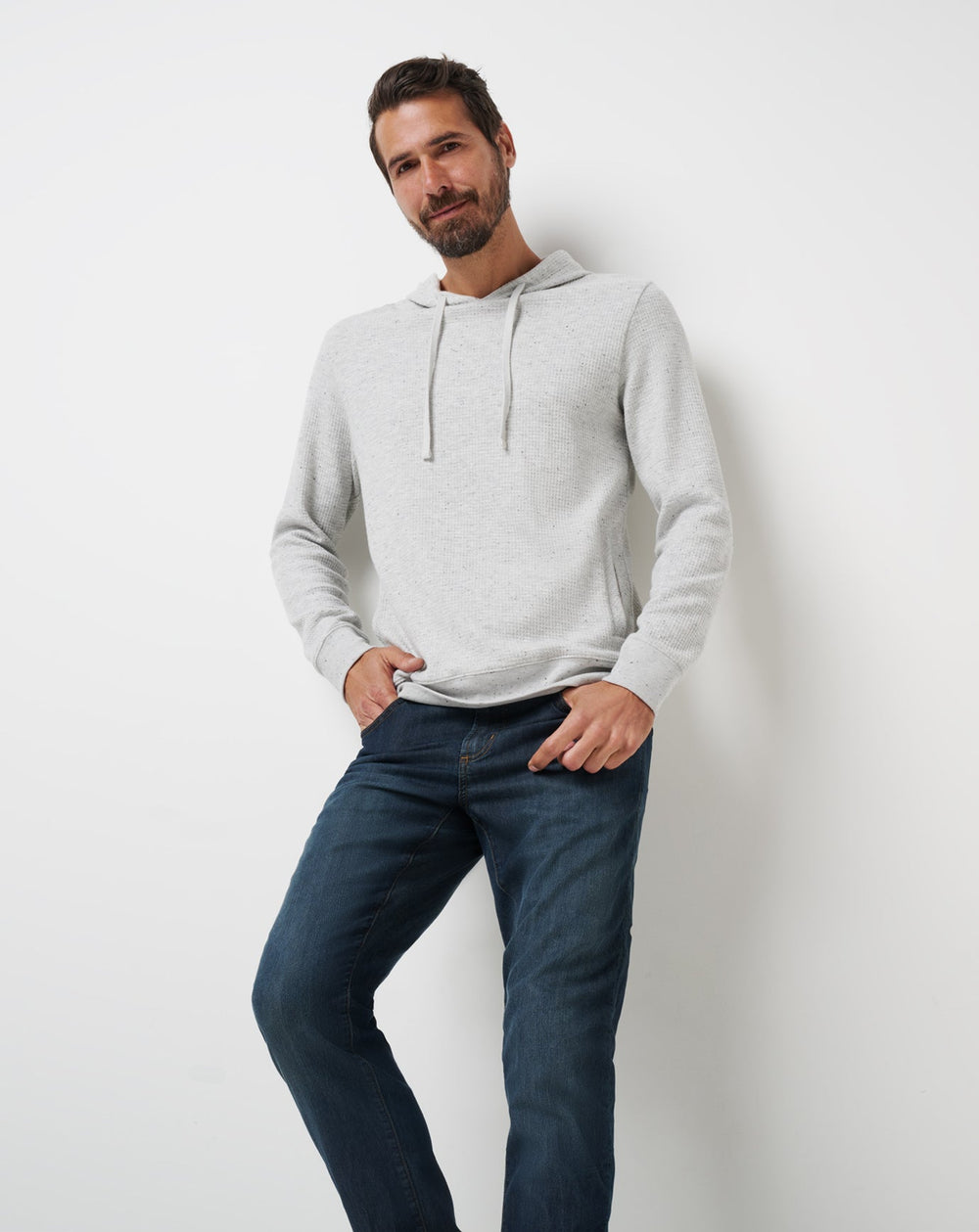 Light Grey Travis Mathew Cloud Waffle Hoodie