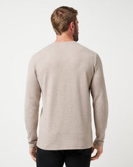 Oxford Tan Travis Mathew Cloud Waffle Crew