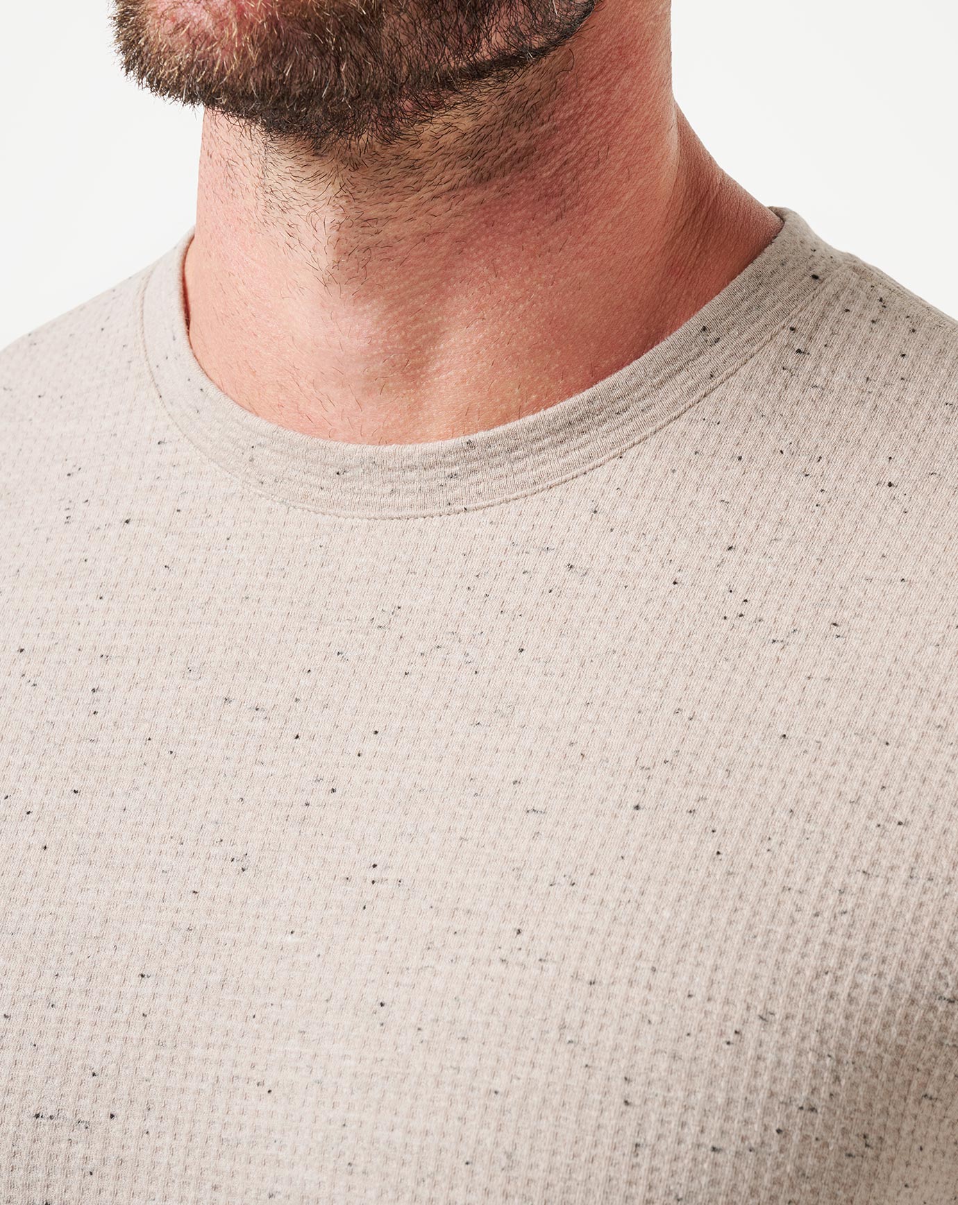Oxford Tan Travis Mathew Cloud Waffle Crew
