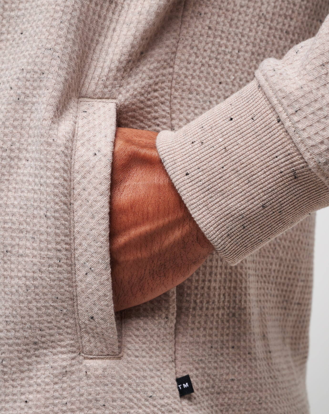 Oxford Tan Travis Mathew Cloud Waffle Hoodie