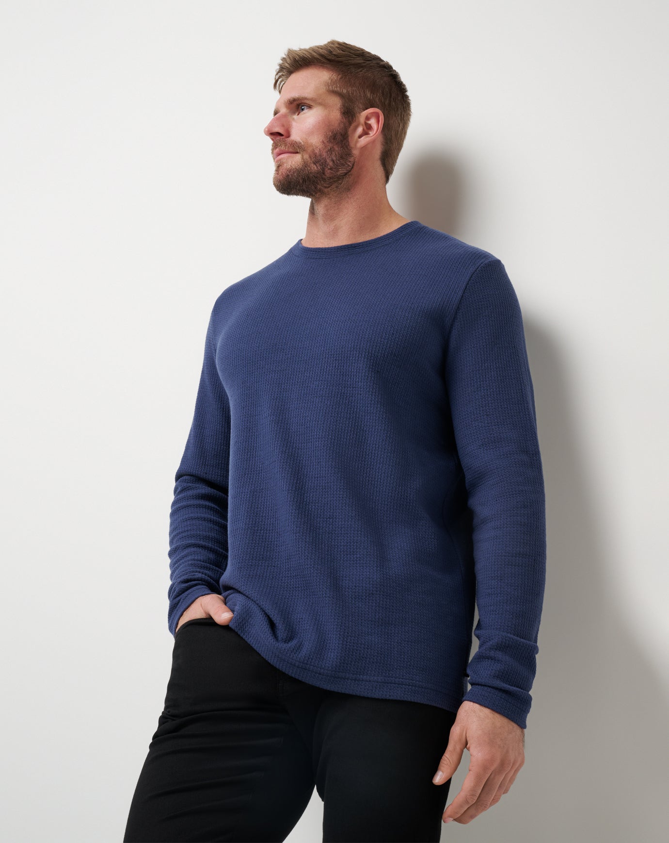Mood Indigo Travis Mathew Cloud Waffle Crew