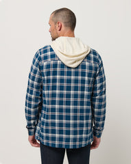 Titan Travis Mathew Cloud Flannel Hooded Button-Up