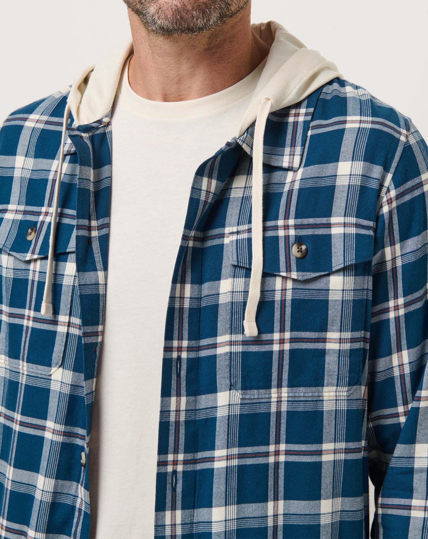 Titan Travis Mathew Cloud Flannel Hooded Button-Up