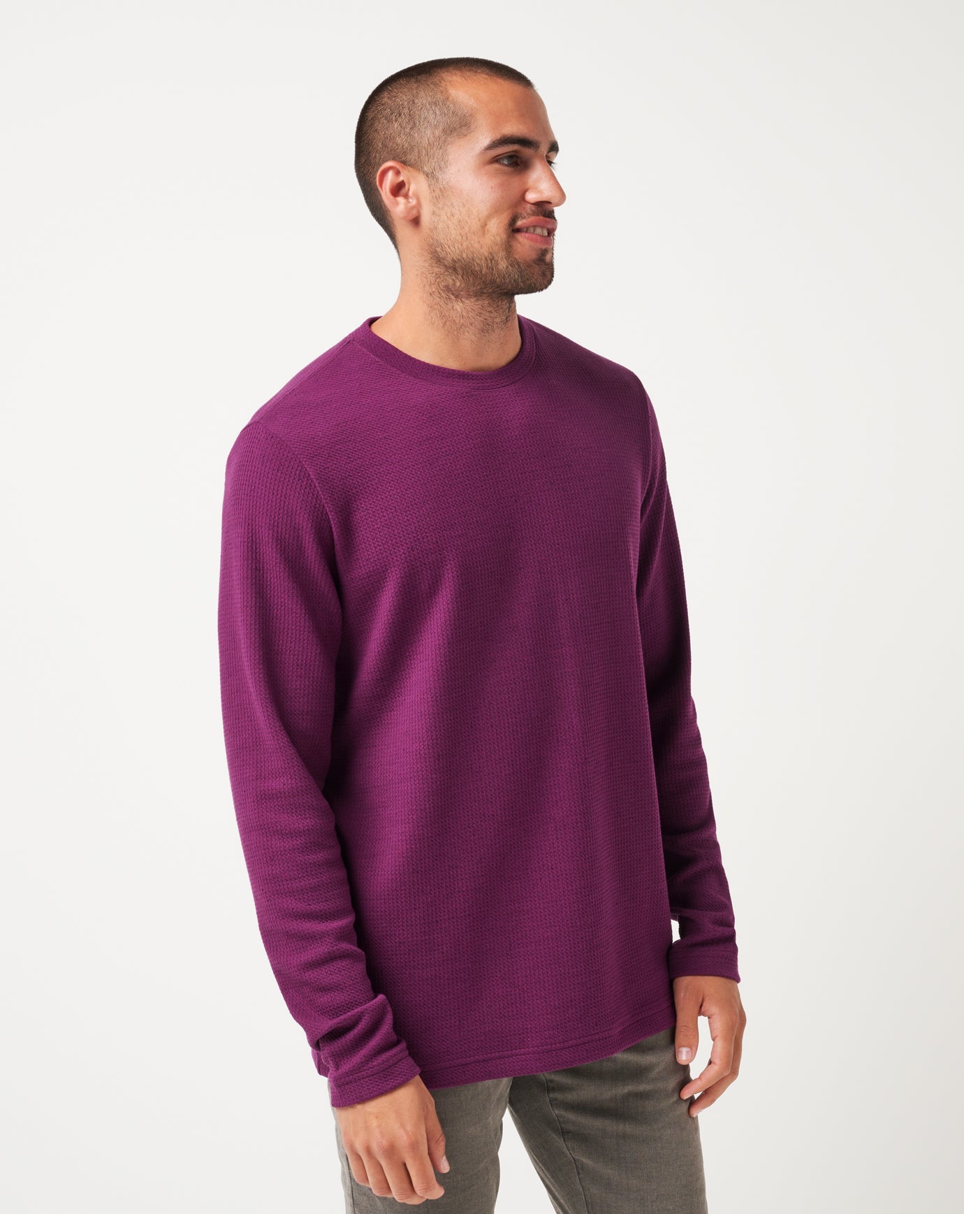 Claret Travis Mathew Burnley Cloud Waffle Crew