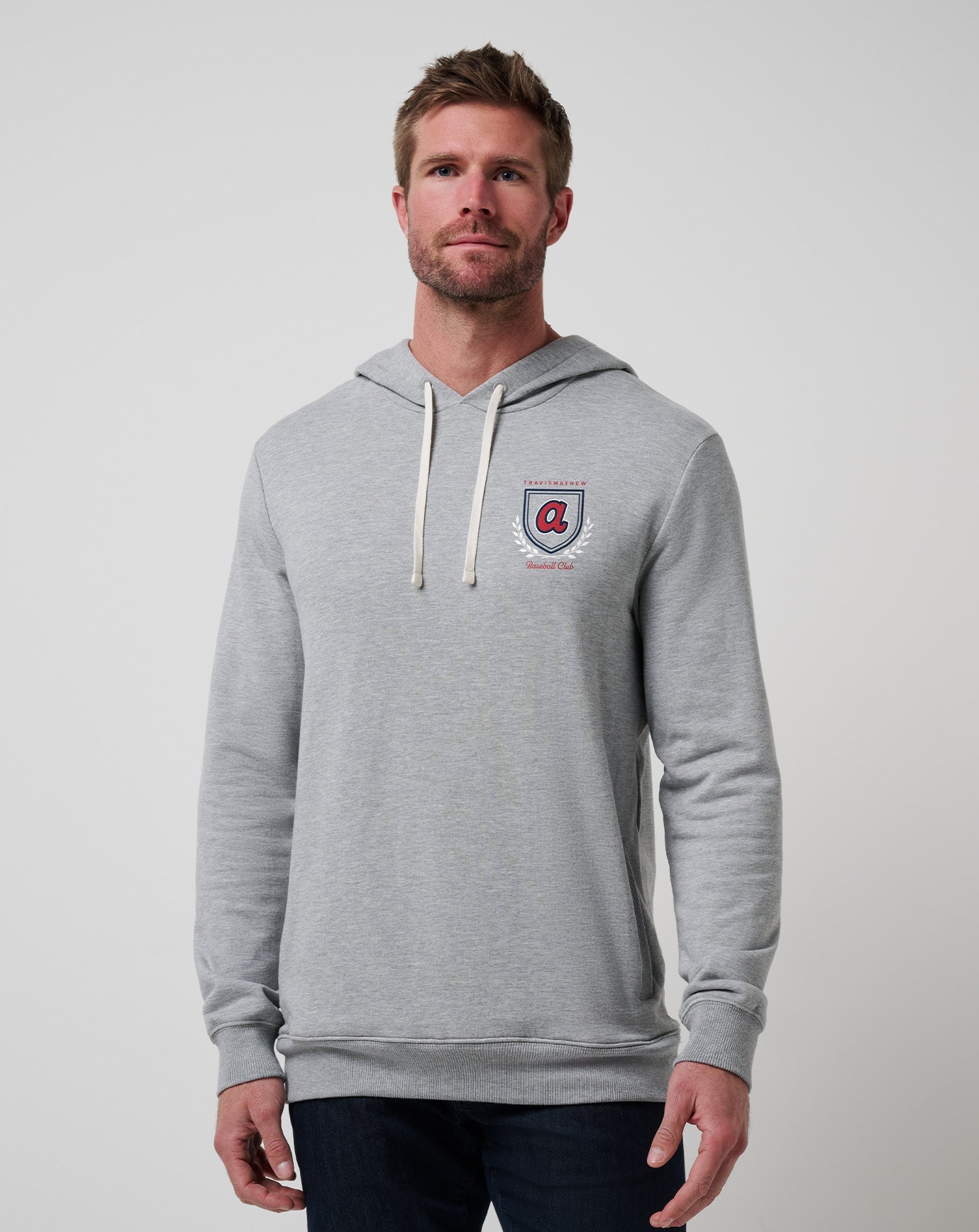 Heather Grey Travis Mathew Atlanta Braves Stadium Hoodie