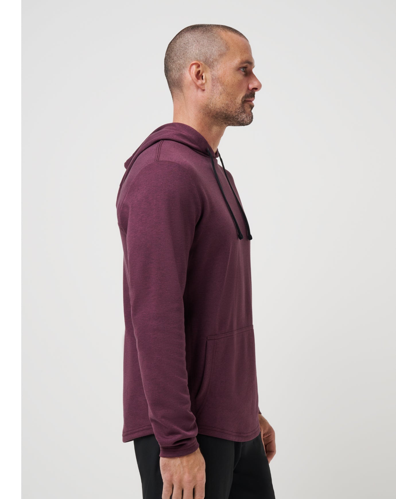 Heather Mauve Wine Travis Mathew Upgraded Tech Hoodie