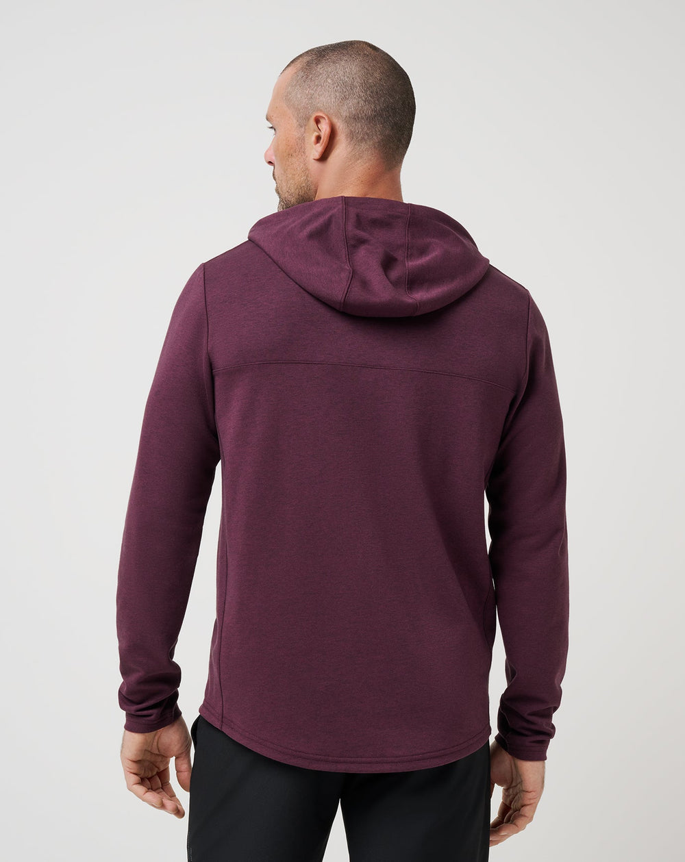 Heather Mauve Wine Travis Mathew Upgraded Tech Hoodie