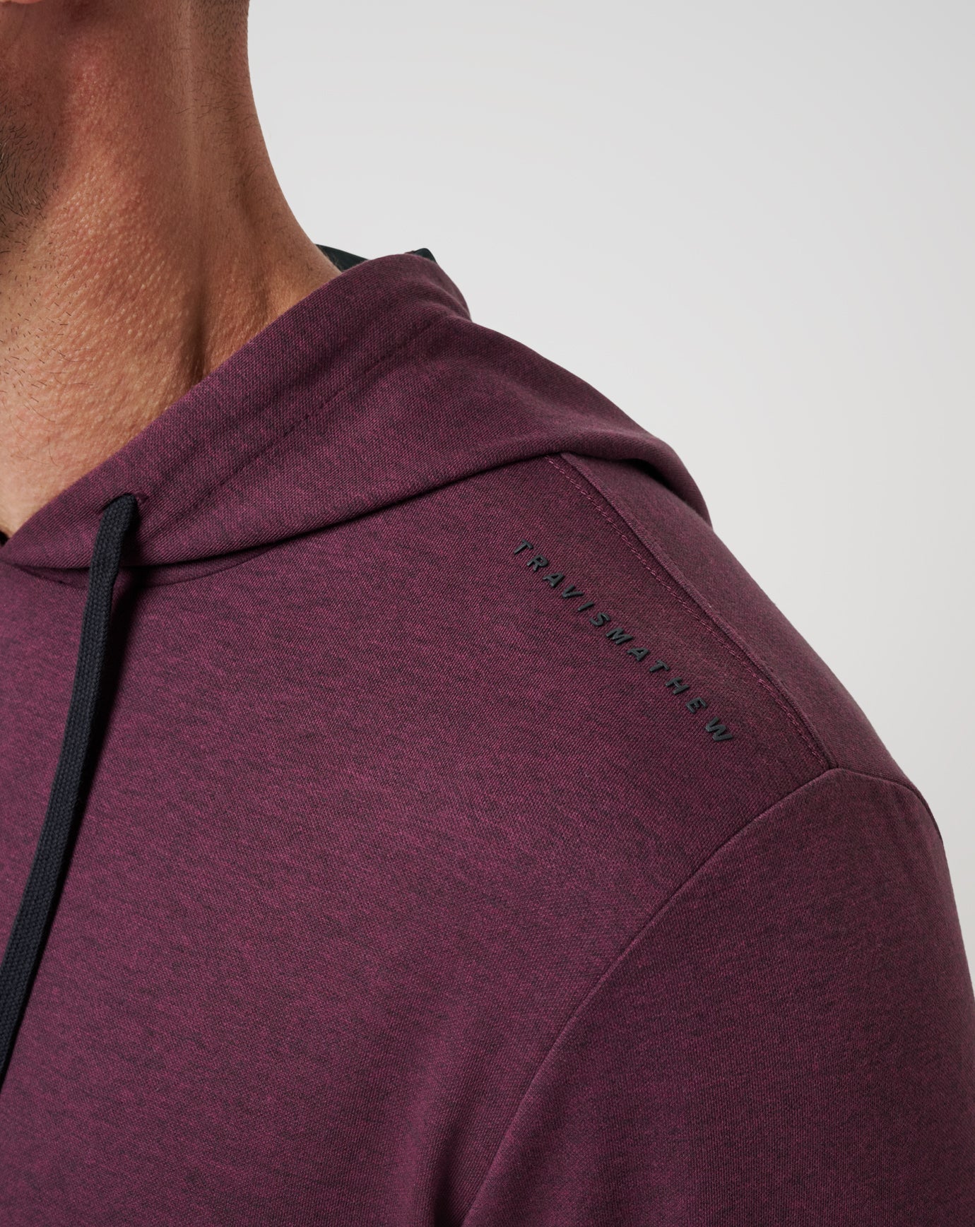 Heather Mauve Wine Travis Mathew Upgraded Tech Hoodie