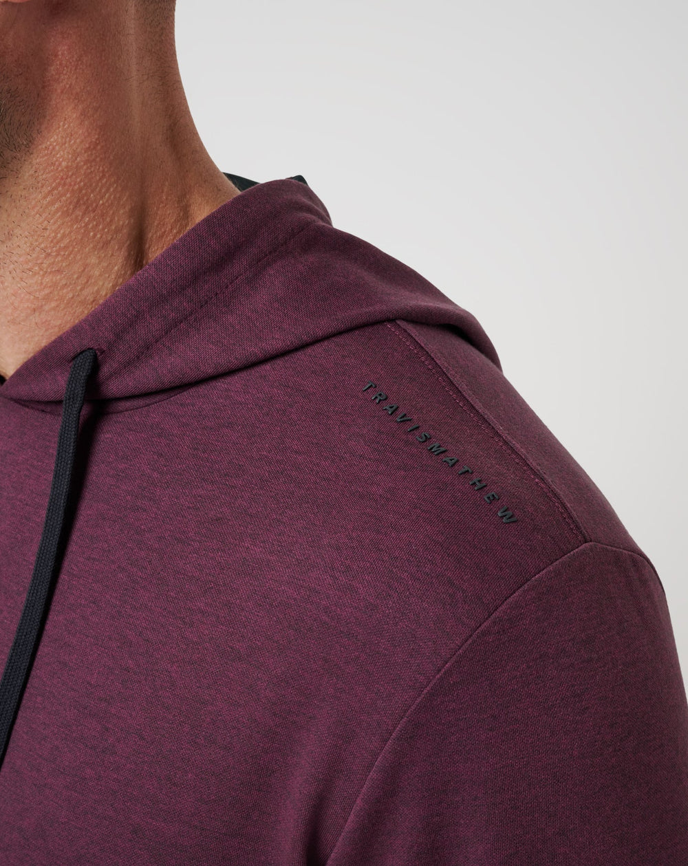 Heather Mauve Wine Travis Mathew Upgraded Tech Hoodie