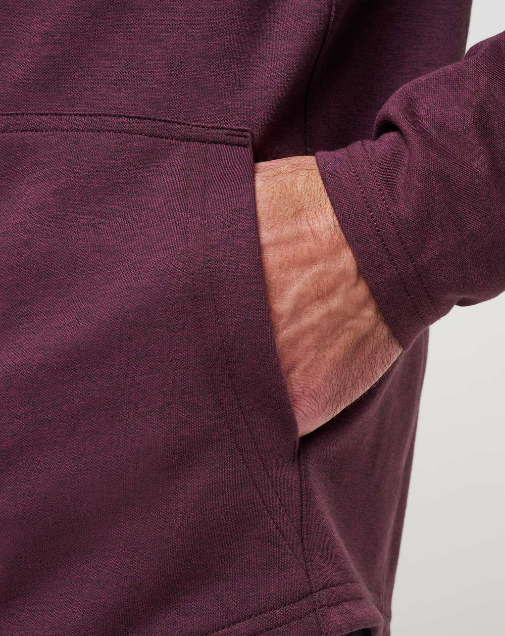 Heather Mauve Wine Travis Mathew Upgraded Tech Hoodie