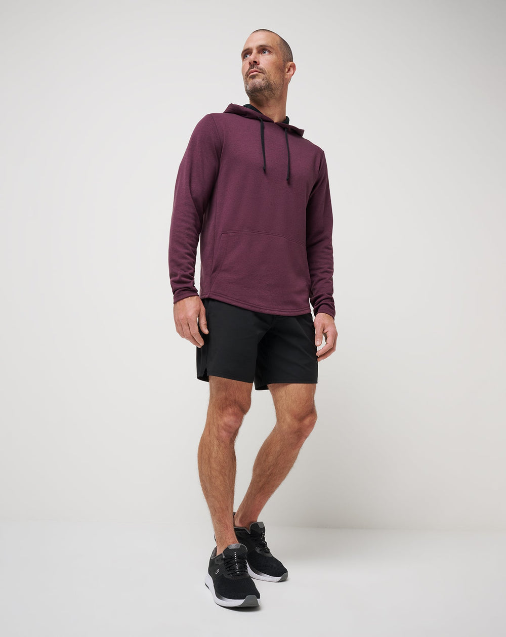 Heather Mauve Wine Travis Mathew Upgraded Tech Hoodie