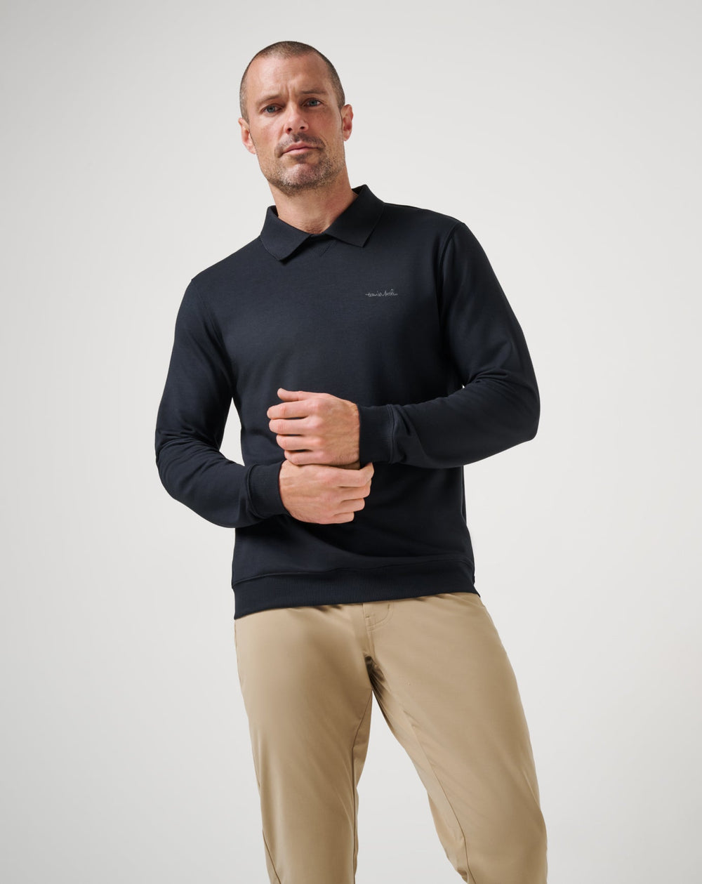 Black Travis Mathew Amenities Collar Crew