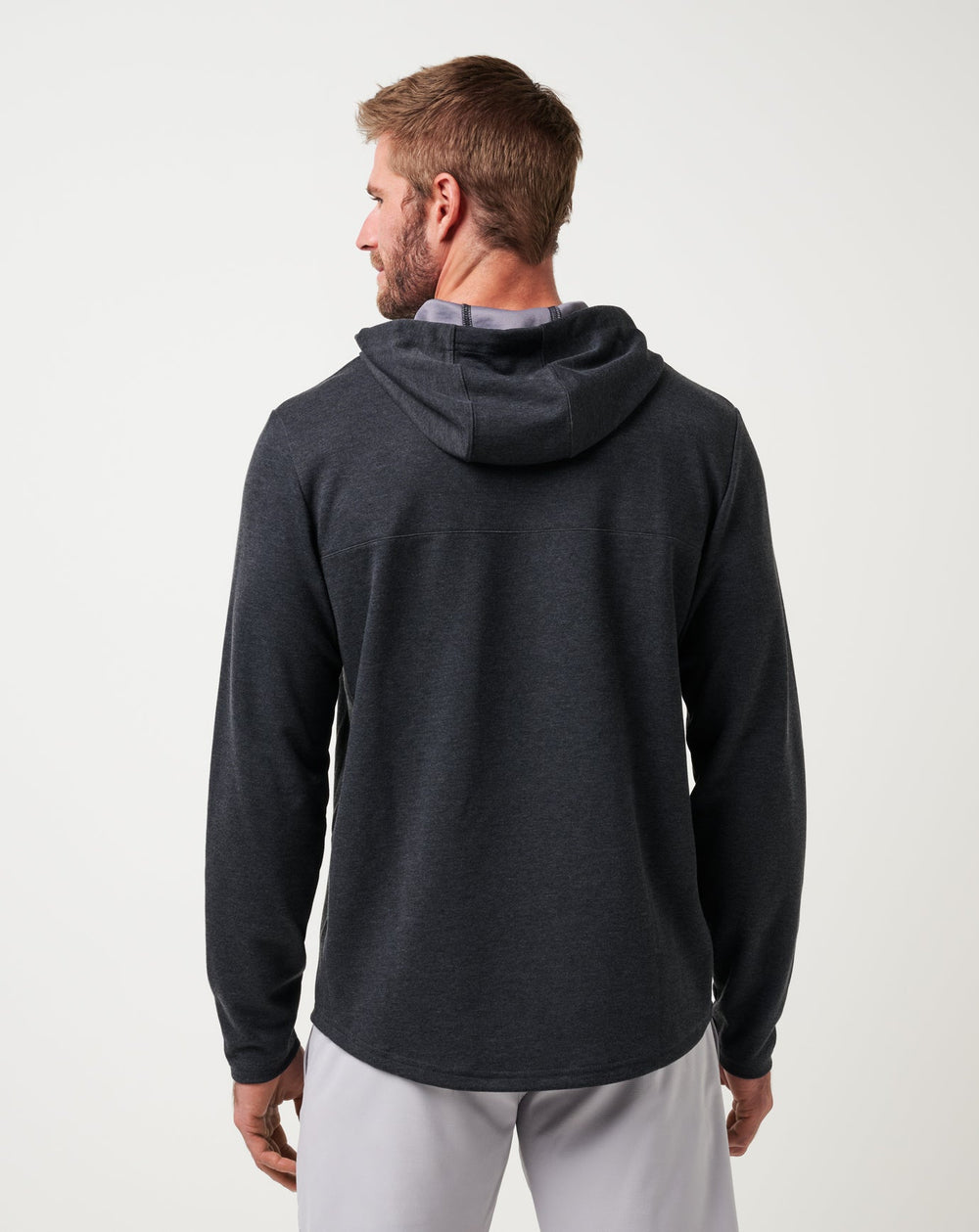 Heather Black Travis Mathew Upgraded Tech Hoodie