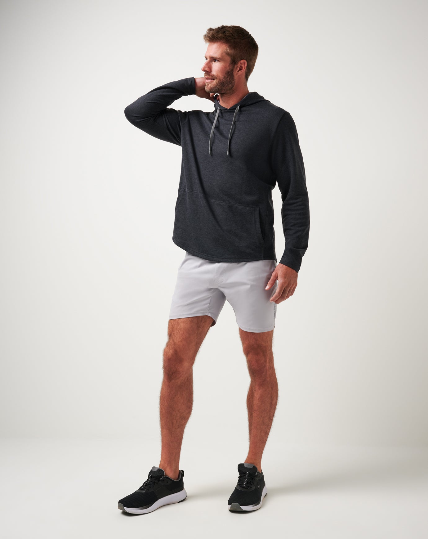 Heather Black Travis Mathew Upgraded Tech Hoodie