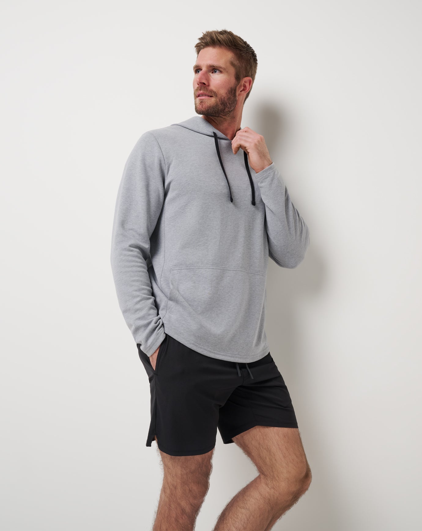 Heather Grey Travis Mathew Upgraded Tech Hoodie