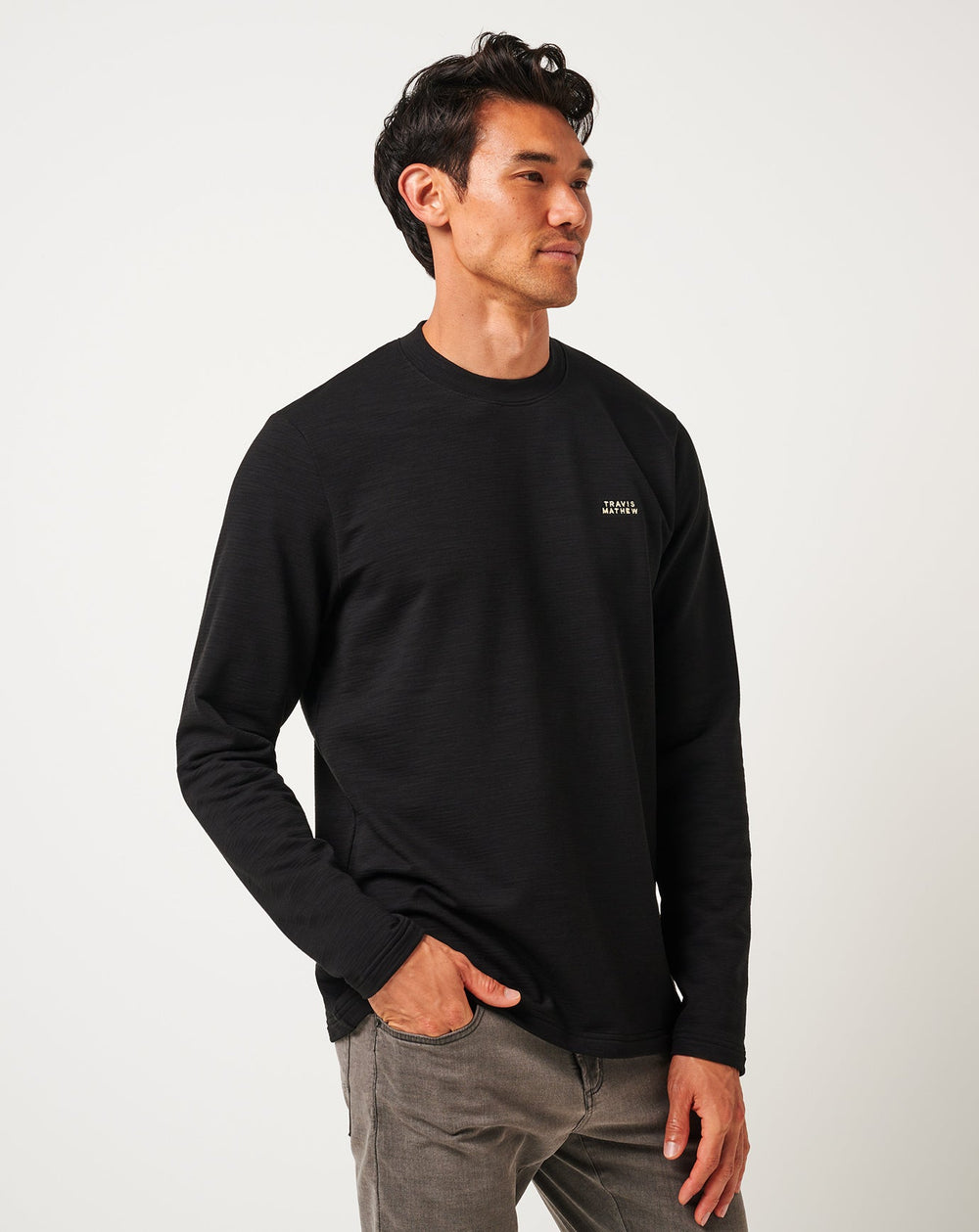 Black Travis Mathew Man About Town Crew