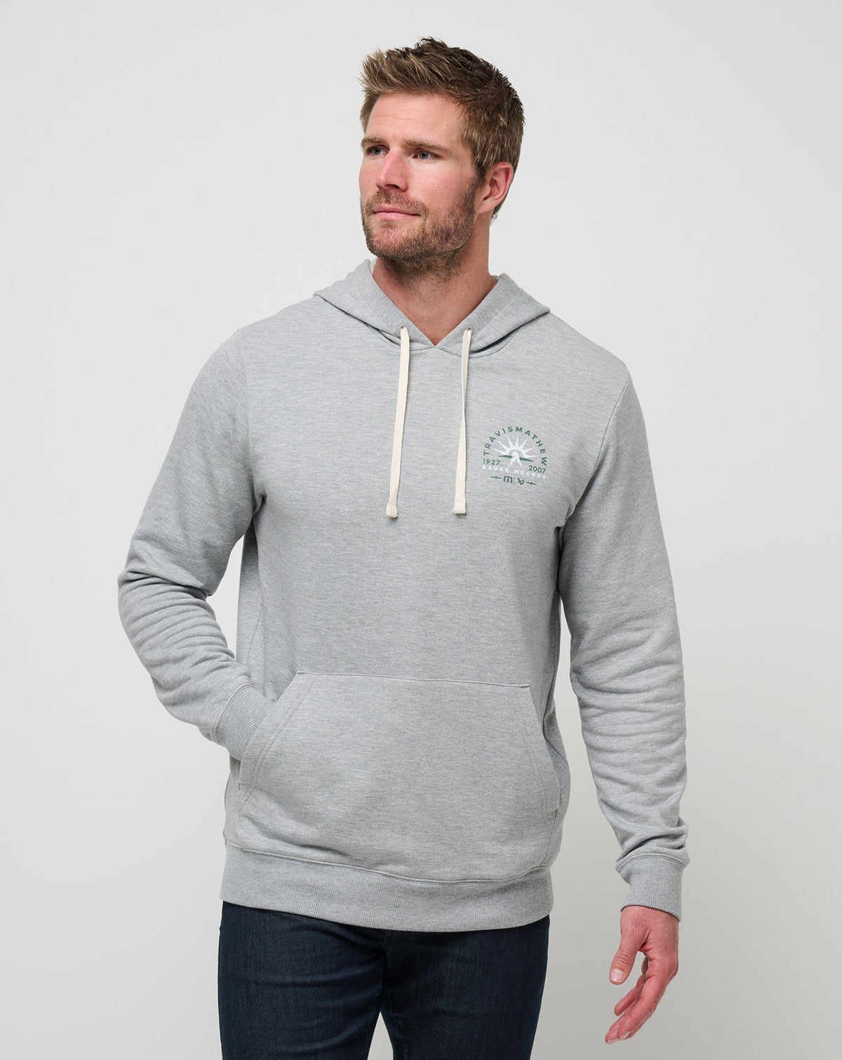 Heather Grey Travis Mathew Glacier Hike Hoodie