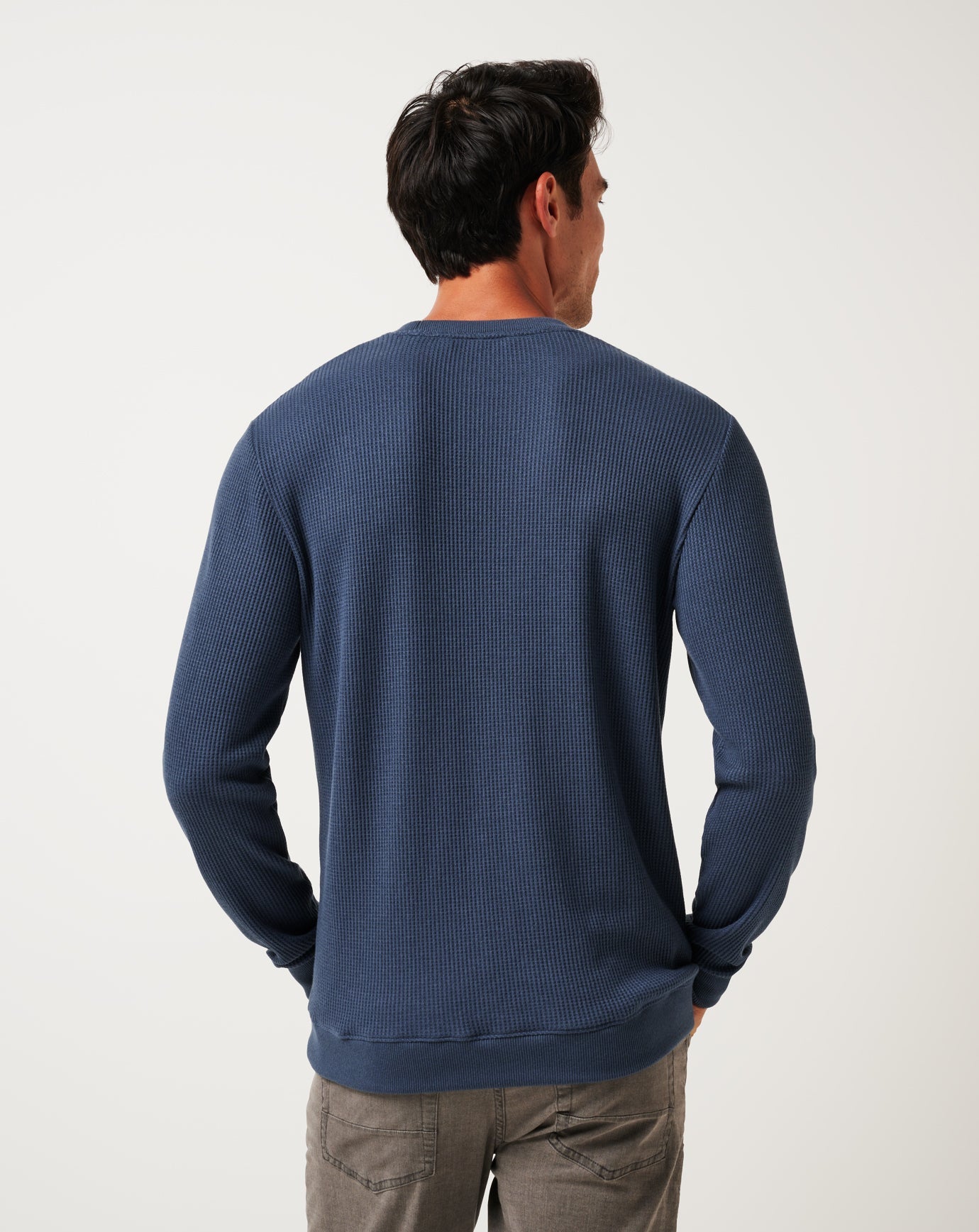 Mood Indigo/Vintage Indigo Travis Mathew Nonrev Long Sleeve Crew