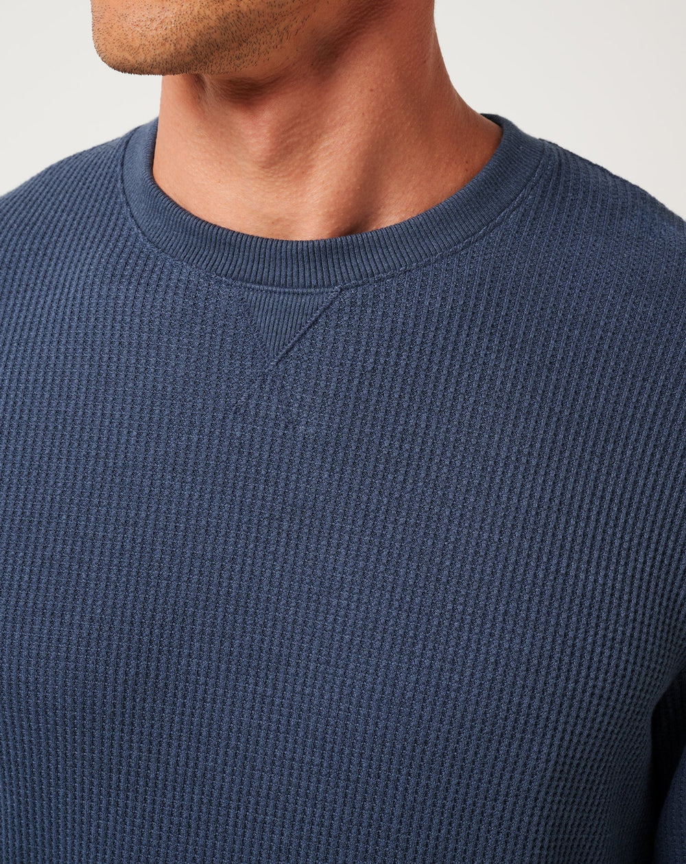 Mood Indigo/Vintage Indigo Travis Mathew Nonrev Long Sleeve Crew