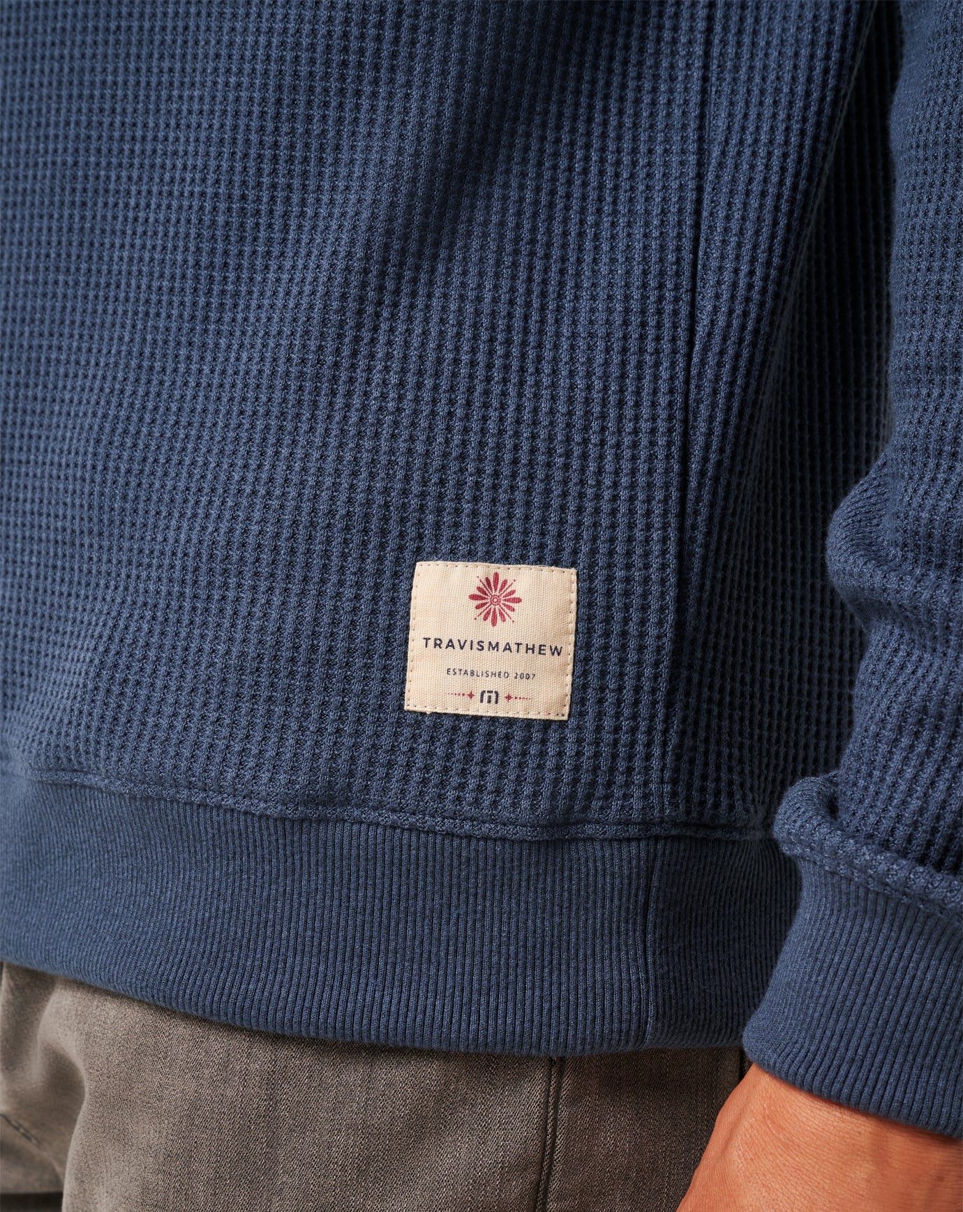 Mood Indigo/Vintage Indigo Travis Mathew Nonrev Long Sleeve Crew