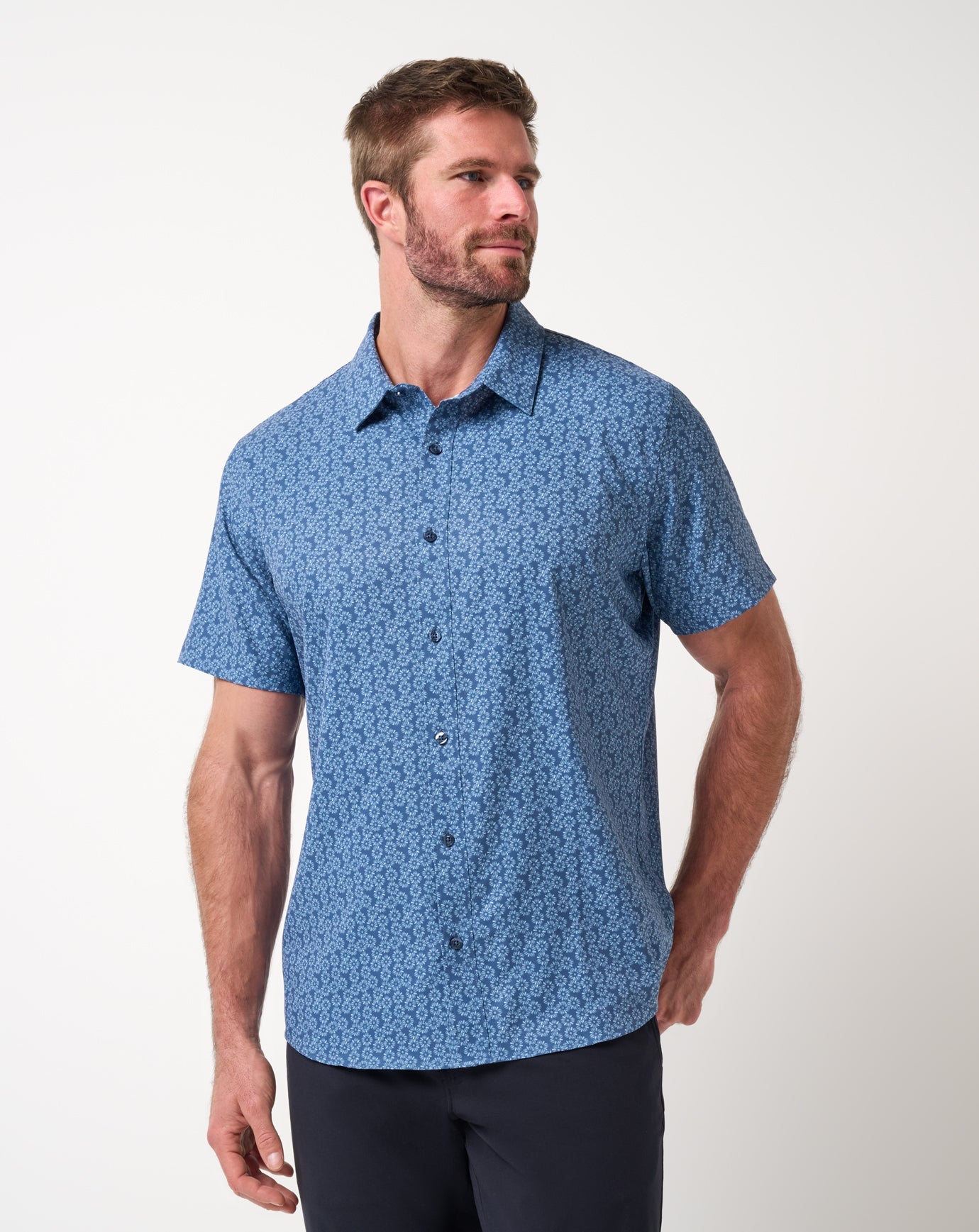 Bering Sea Travis Mathew Techwoven Sunlight Button-Up