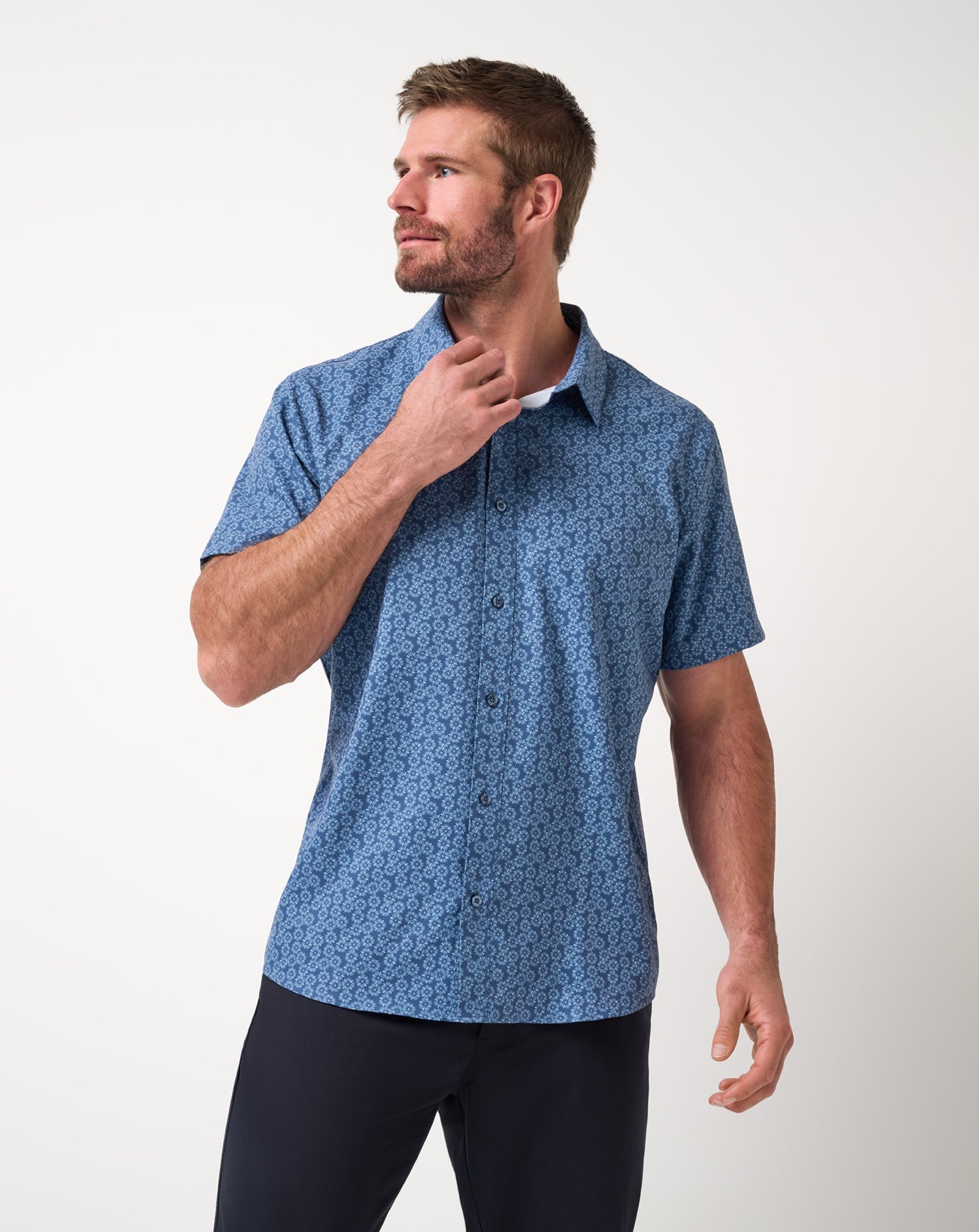Bering Sea Travis Mathew Techwoven Sunlight Button-Up