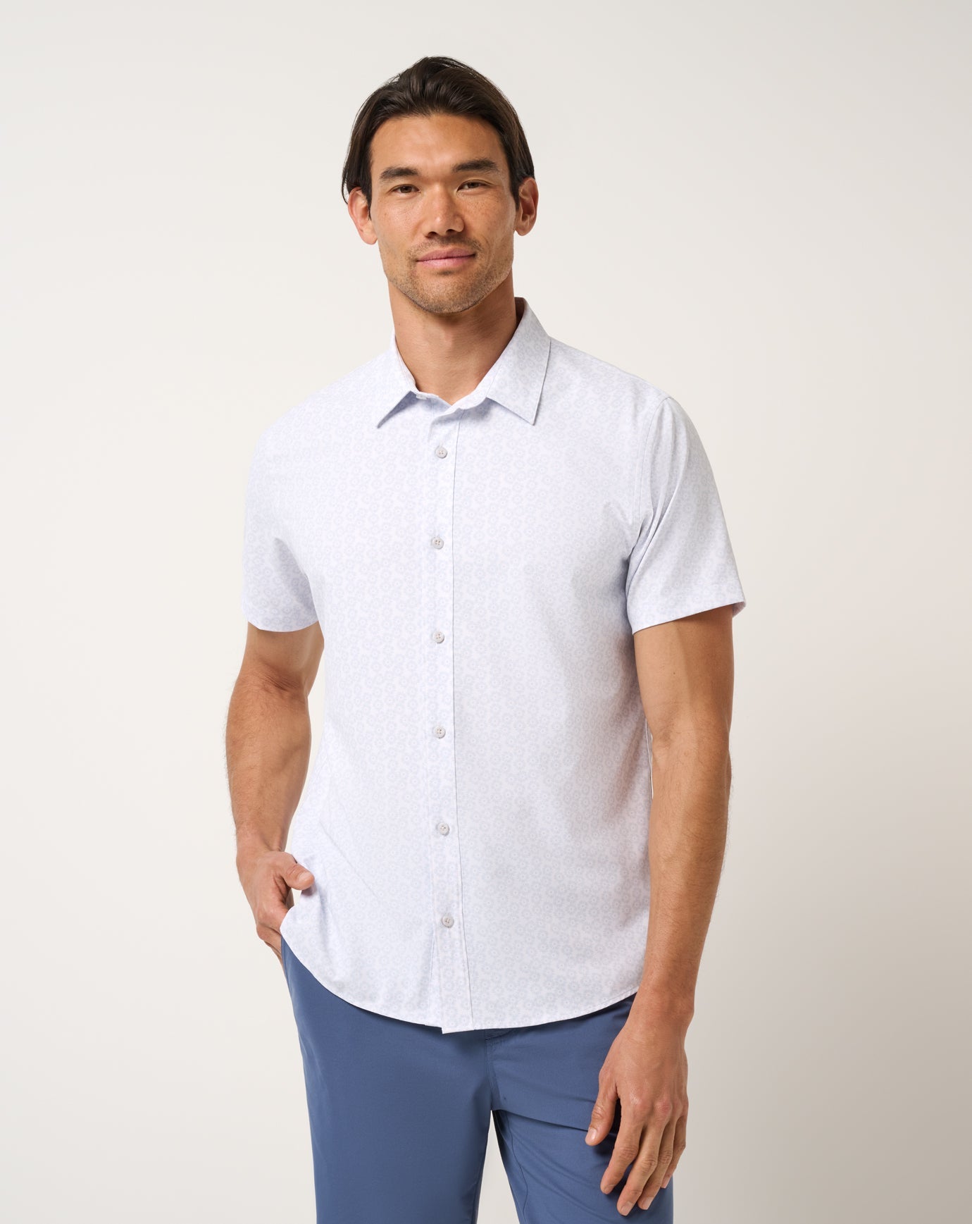 White Travis Mathew Techwoven Sunlight Button-Up