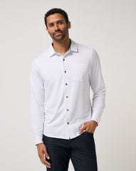 White Travis Mathew Comfortknit TM Social Club Button-Up