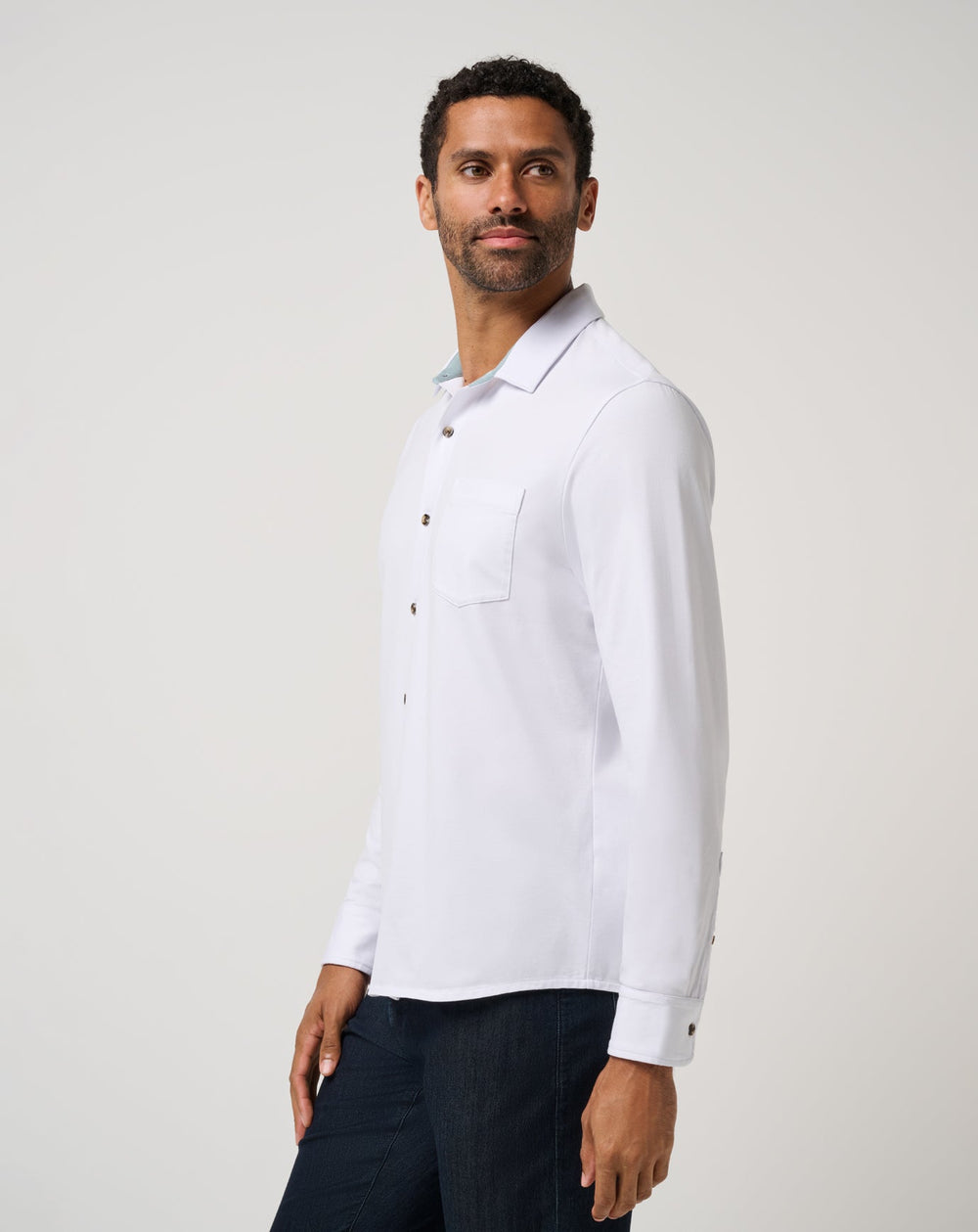 White Travis Mathew Comfortknit TM Social Club Button-Up