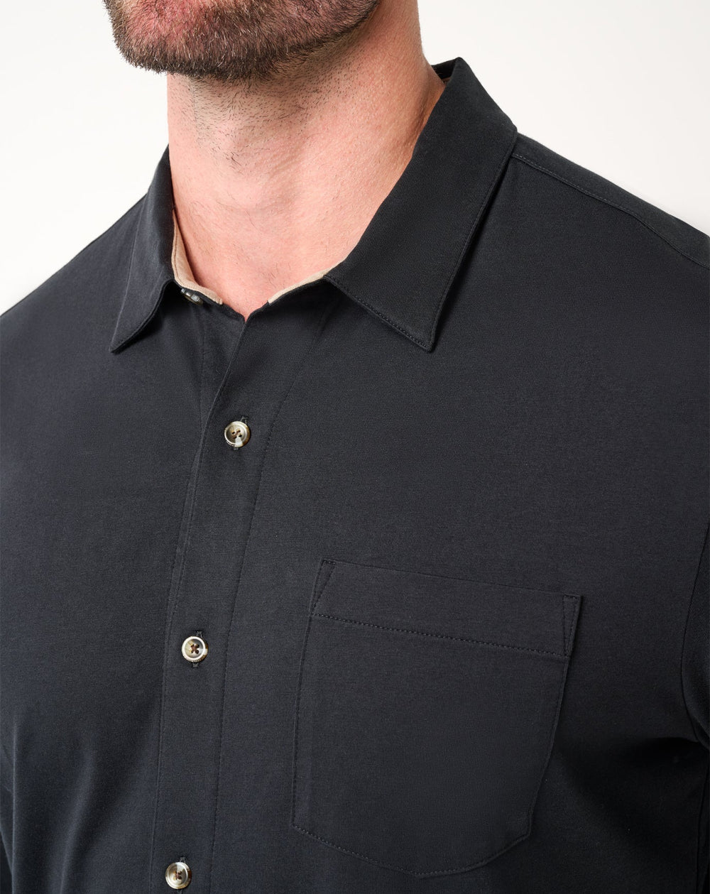 Black Travis Mathew Comfortknit TM Social Club Button-Up
