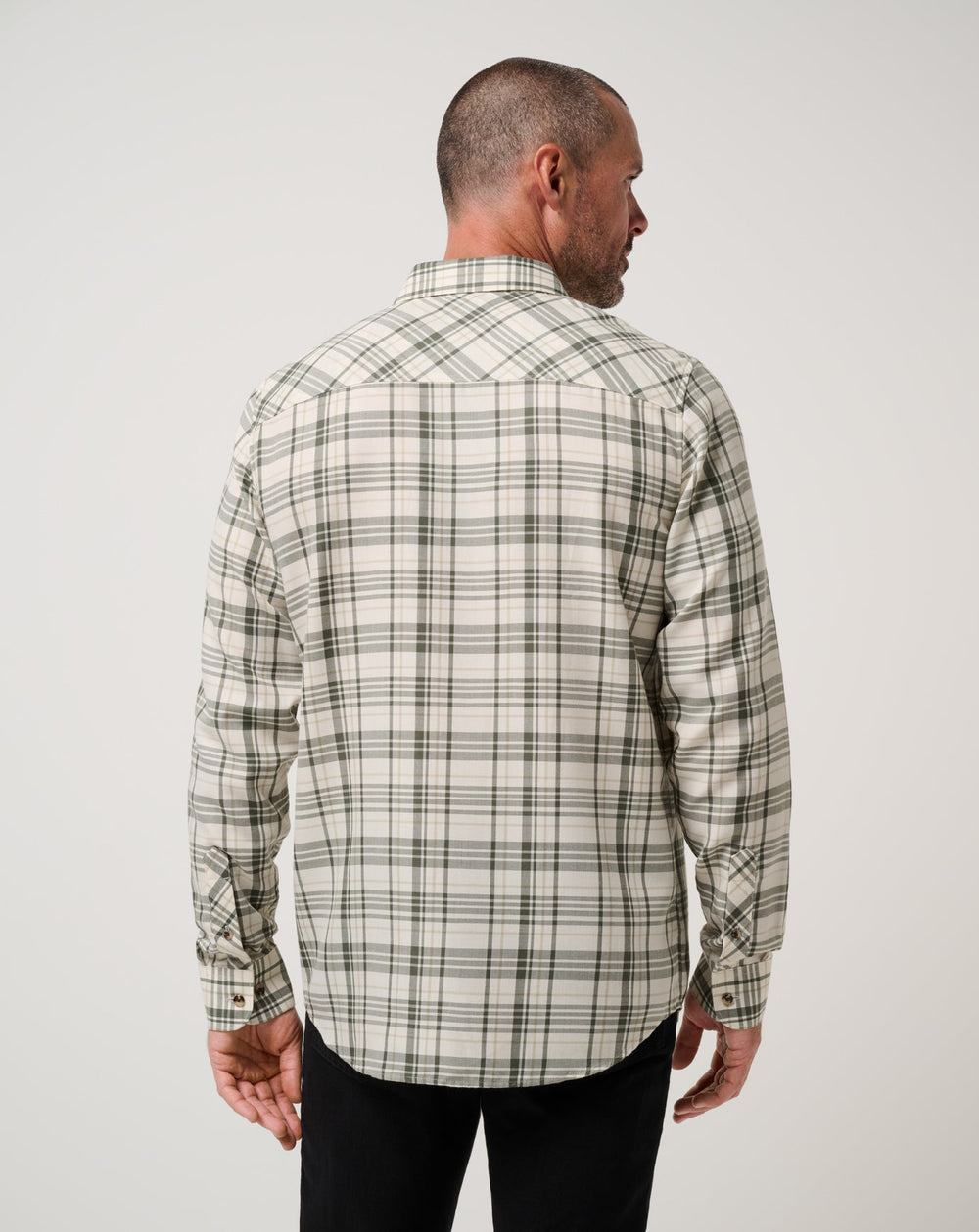 Birch Travis Mathew Cloud Flannel Plaid Button-Up