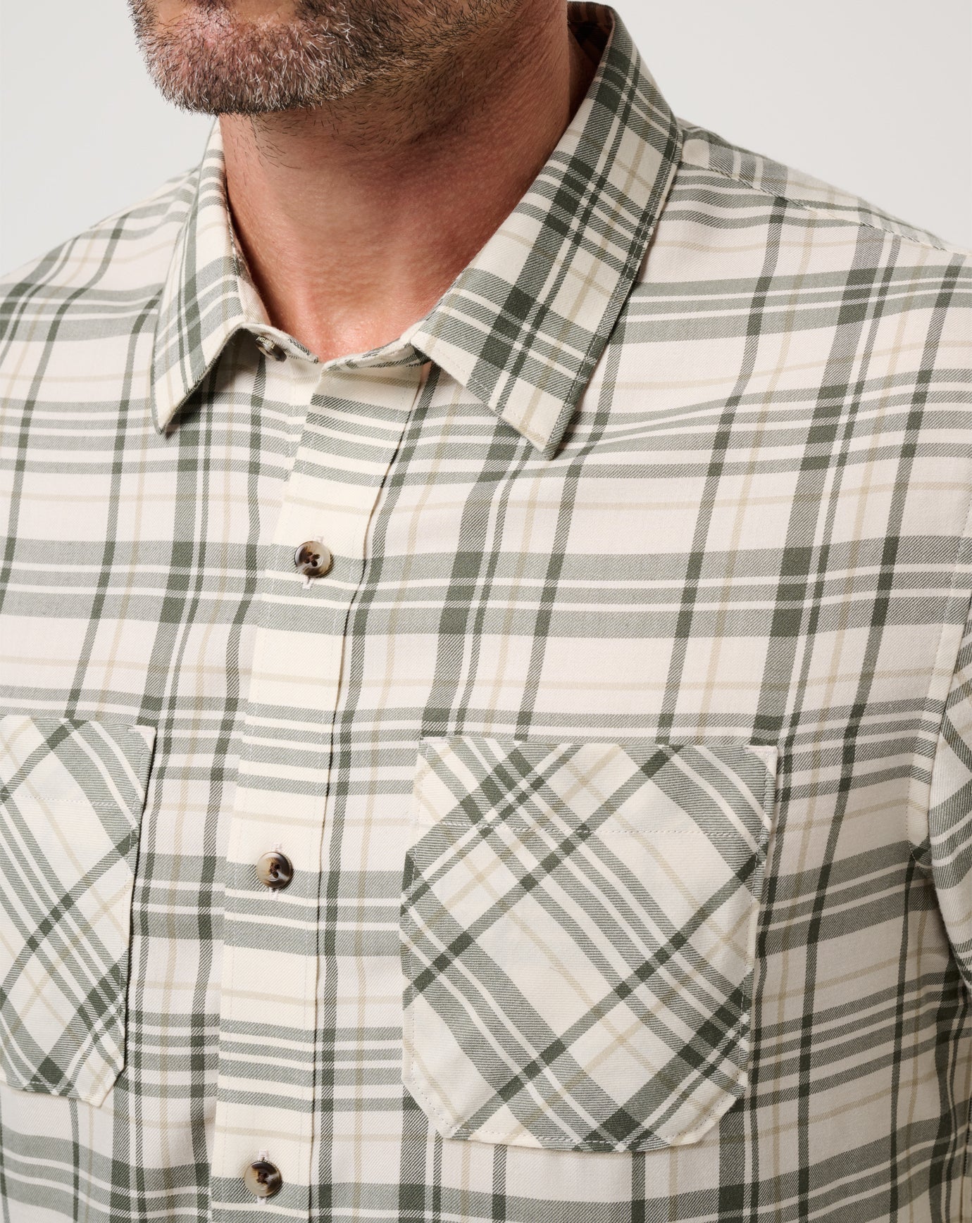 Birch Travis Mathew Cloud Flannel Plaid Button-Up