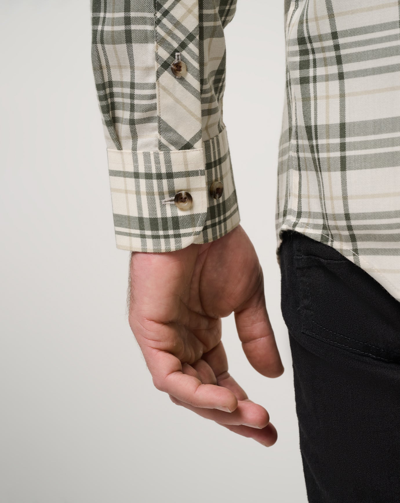 Birch Travis Mathew Cloud Flannel Plaid Button-Up