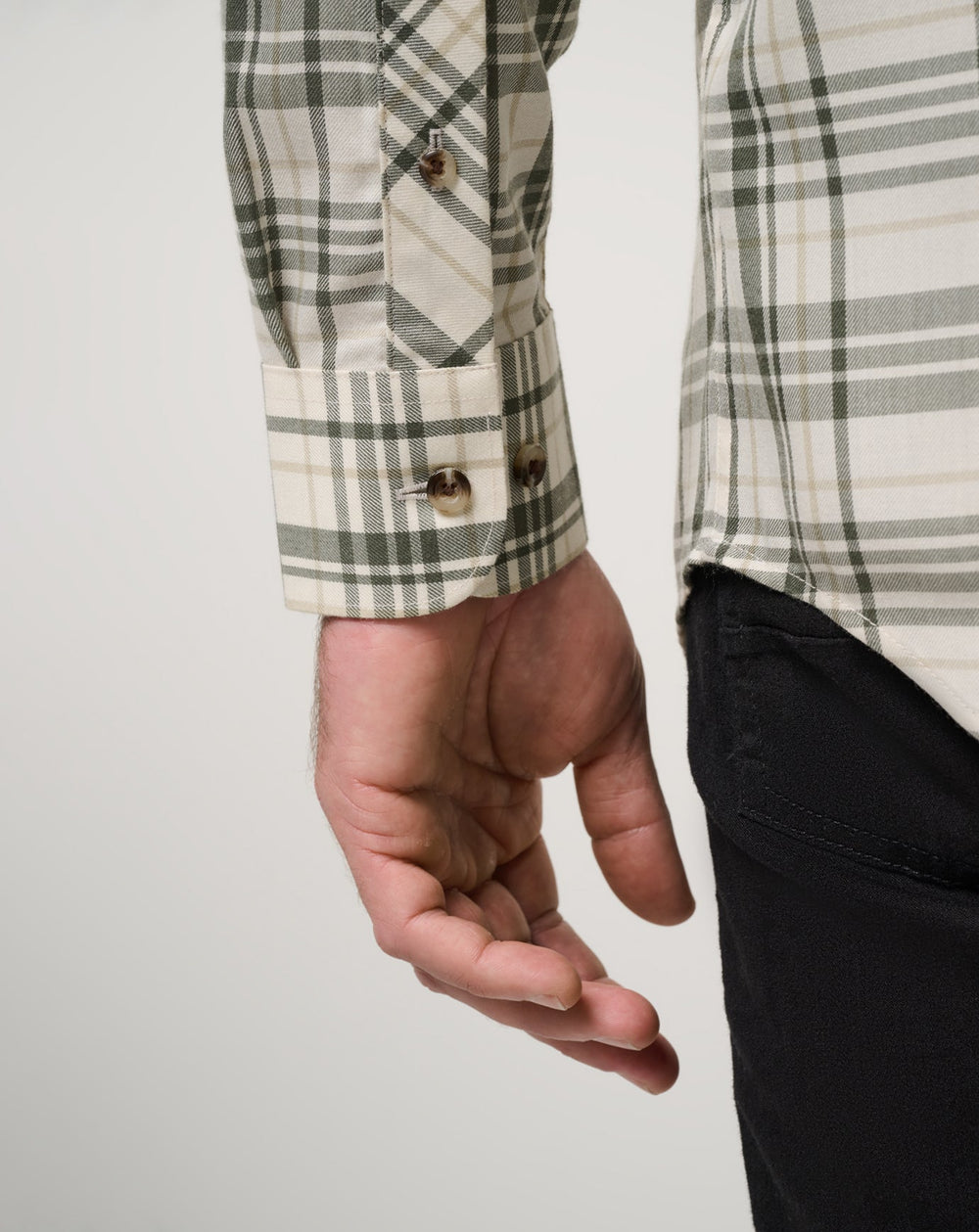 Birch Travis Mathew Cloud Flannel Plaid Button-Up