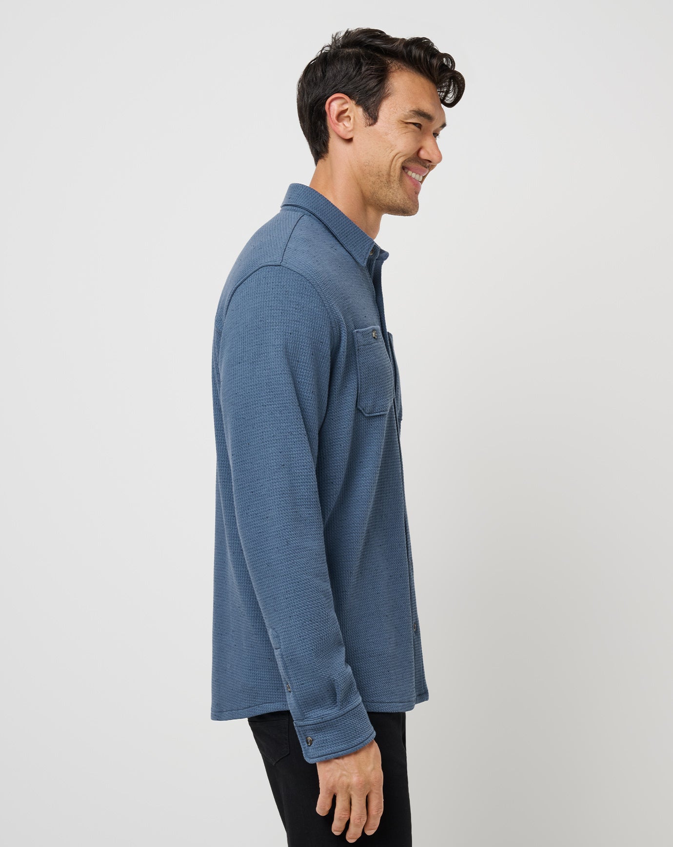 Bering Sea Travis Mathew Cloud Waffle Shirt Jacket