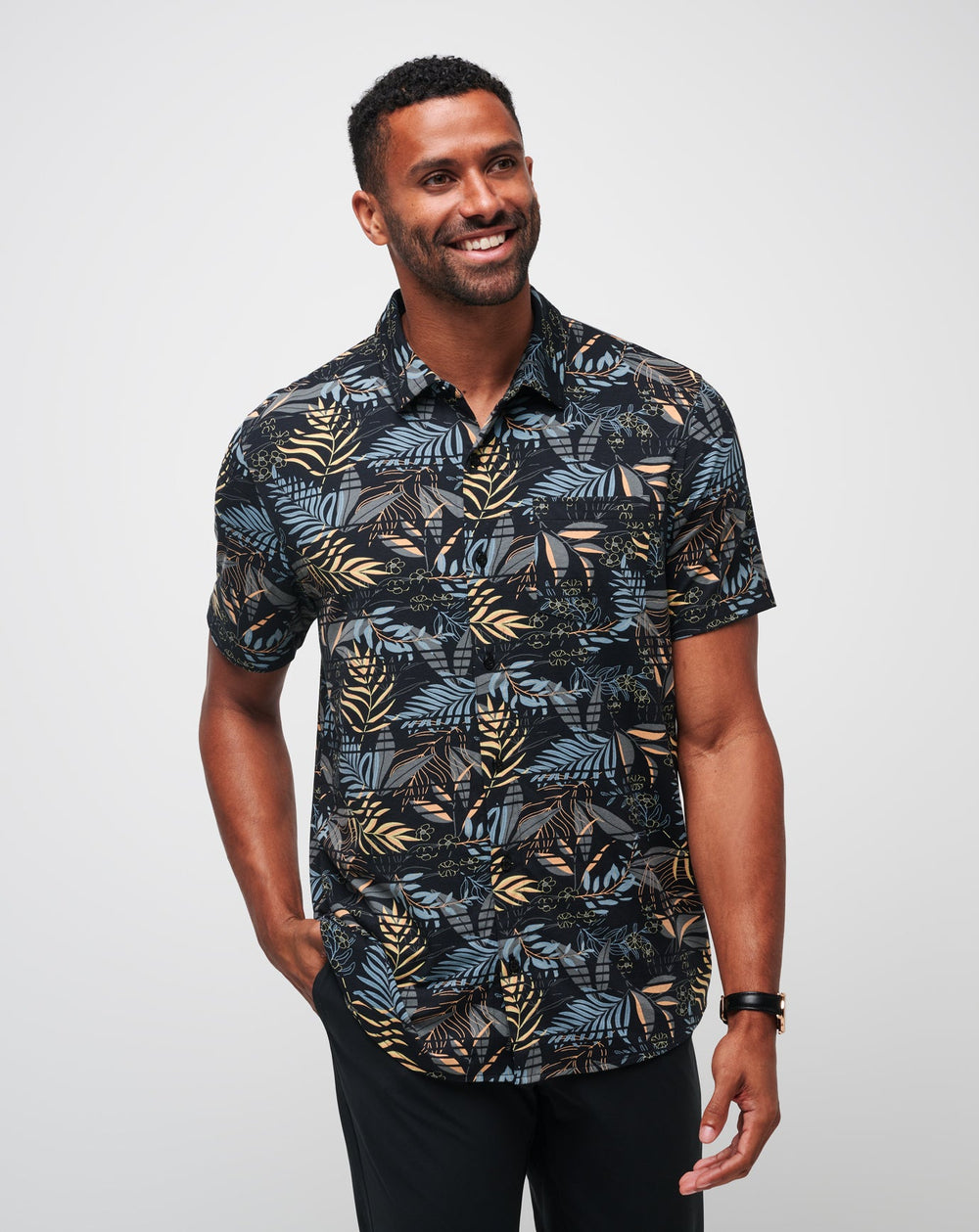 Black Travis Mathew Knit Hanabata Days Button-Up