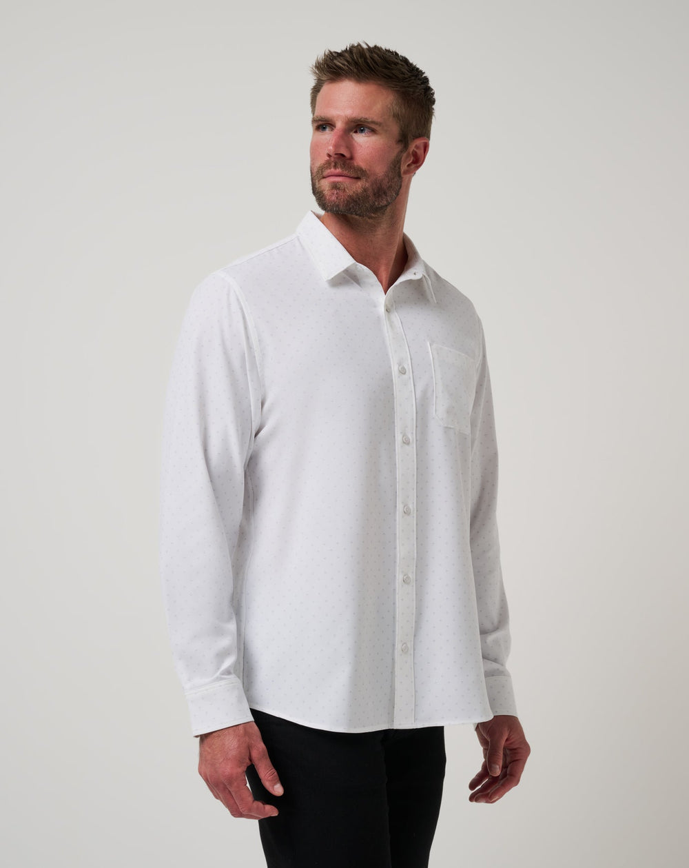White Travis Mathew Techwoven Tidbits Button-Up