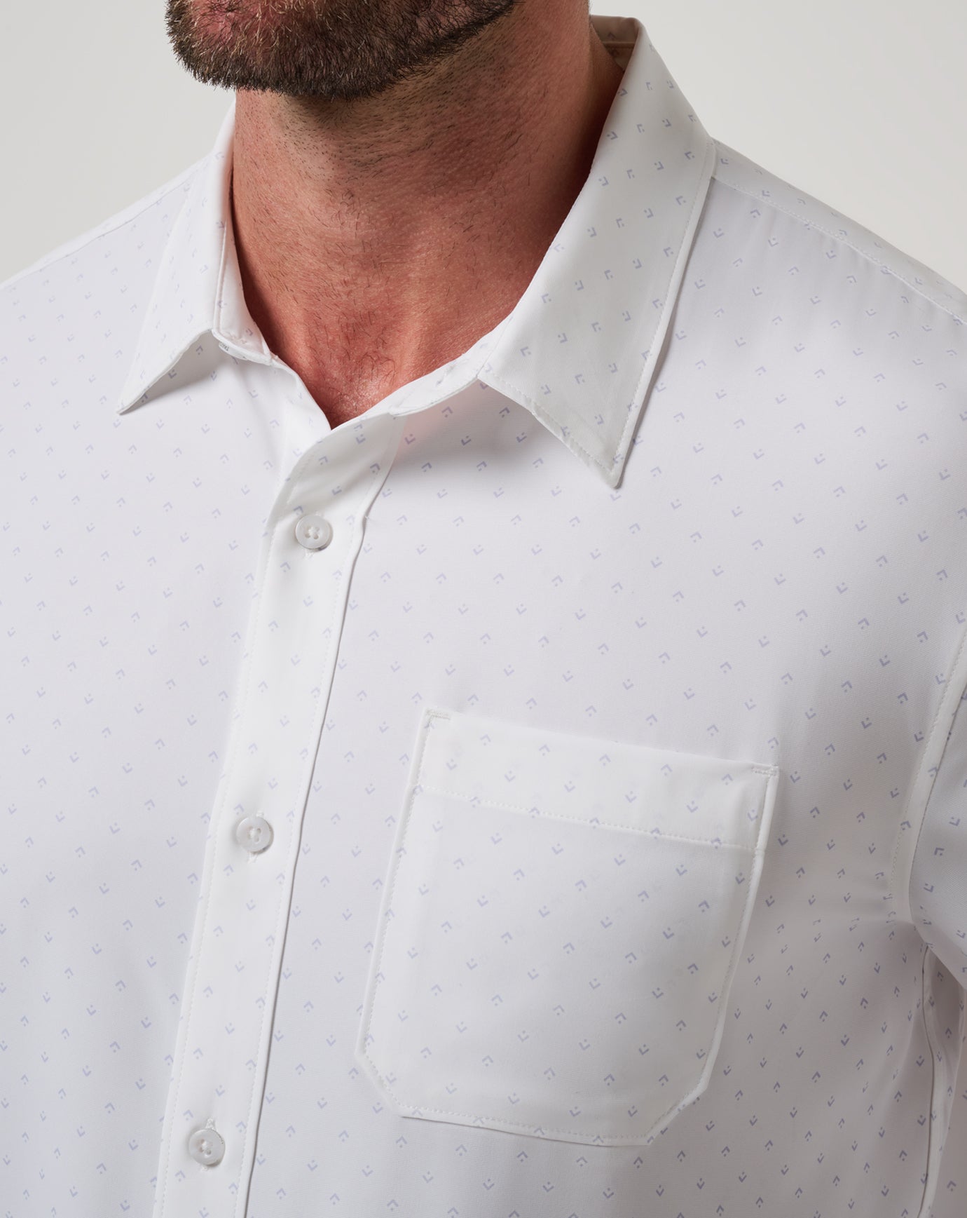 White Travis Mathew Techwoven Tidbits Button-Up