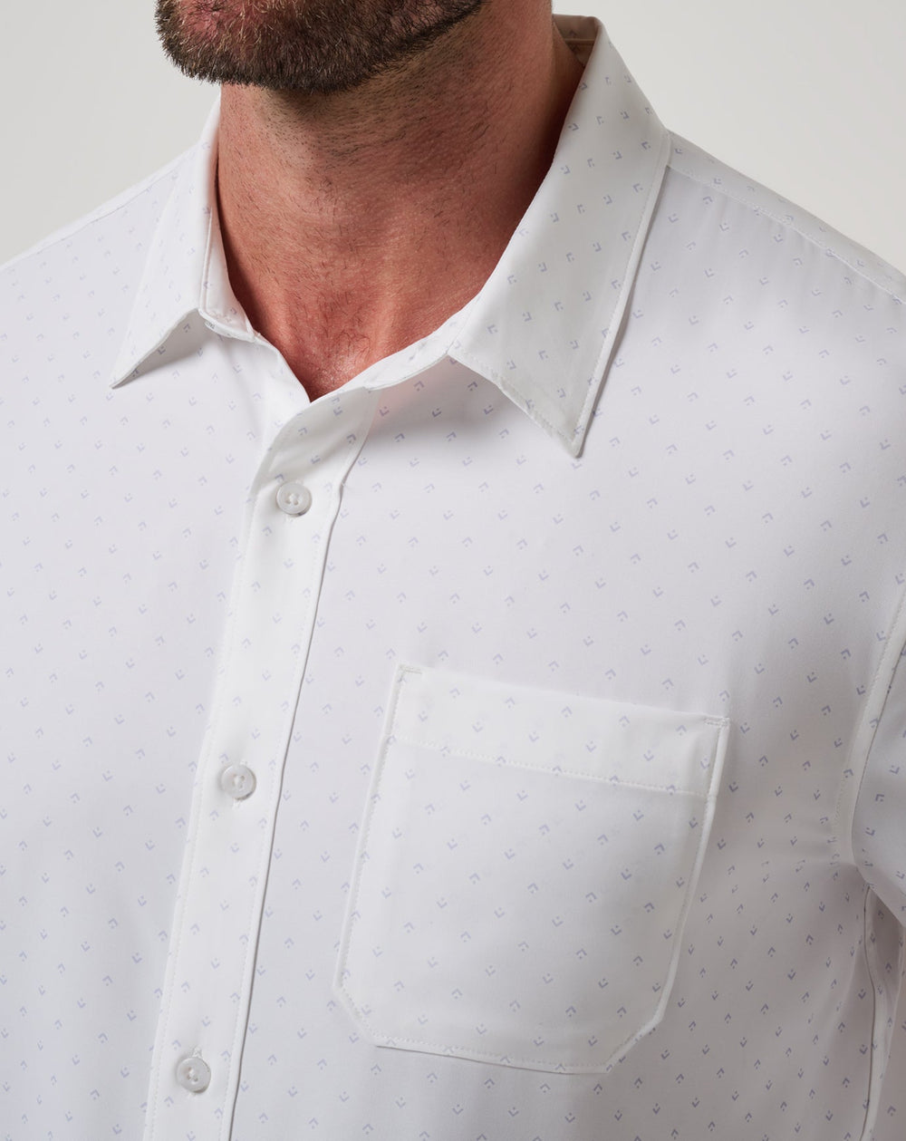 White Travis Mathew Techwoven Tidbits Button-Up