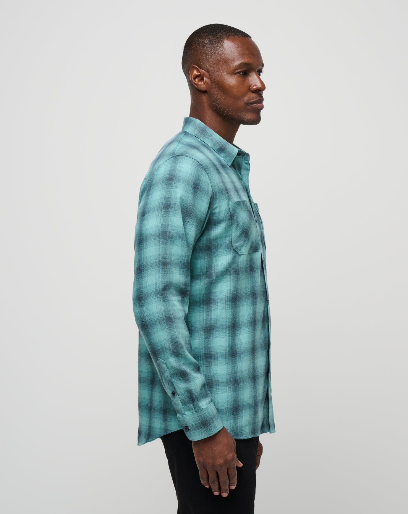 Total Eclipse/Cameo Travis Mathew Cloud Flannel Plaid Button-Up