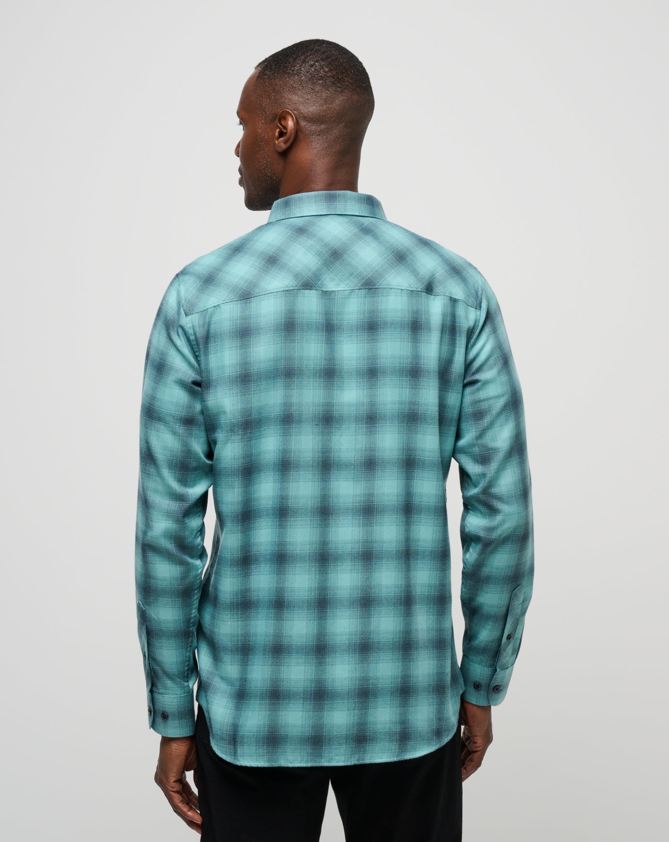 Total Eclipse/Cameo Travis Mathew Cloud Flannel Plaid Button-Up