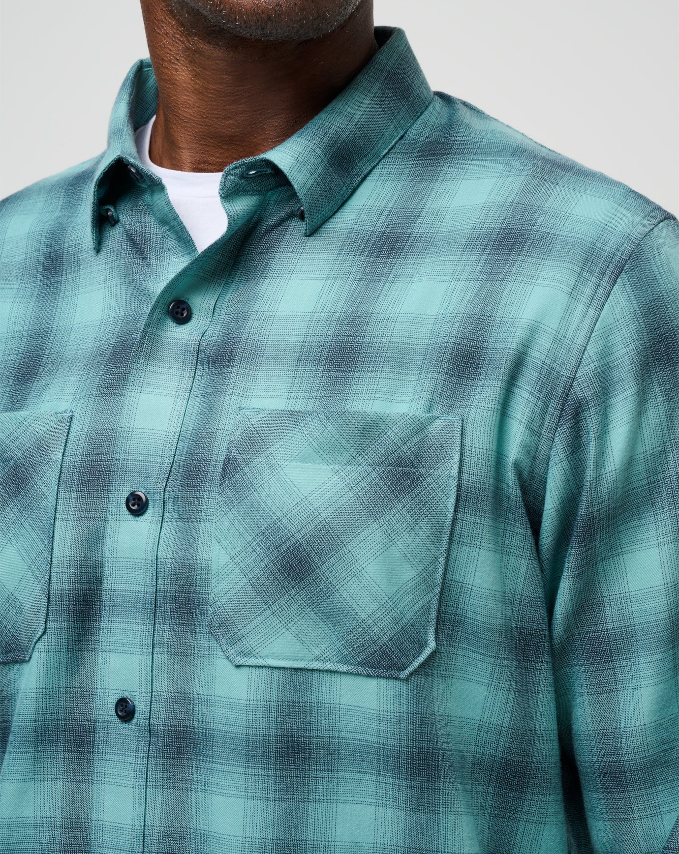 Total Eclipse/Cameo Travis Mathew Cloud Flannel Plaid Button-Up