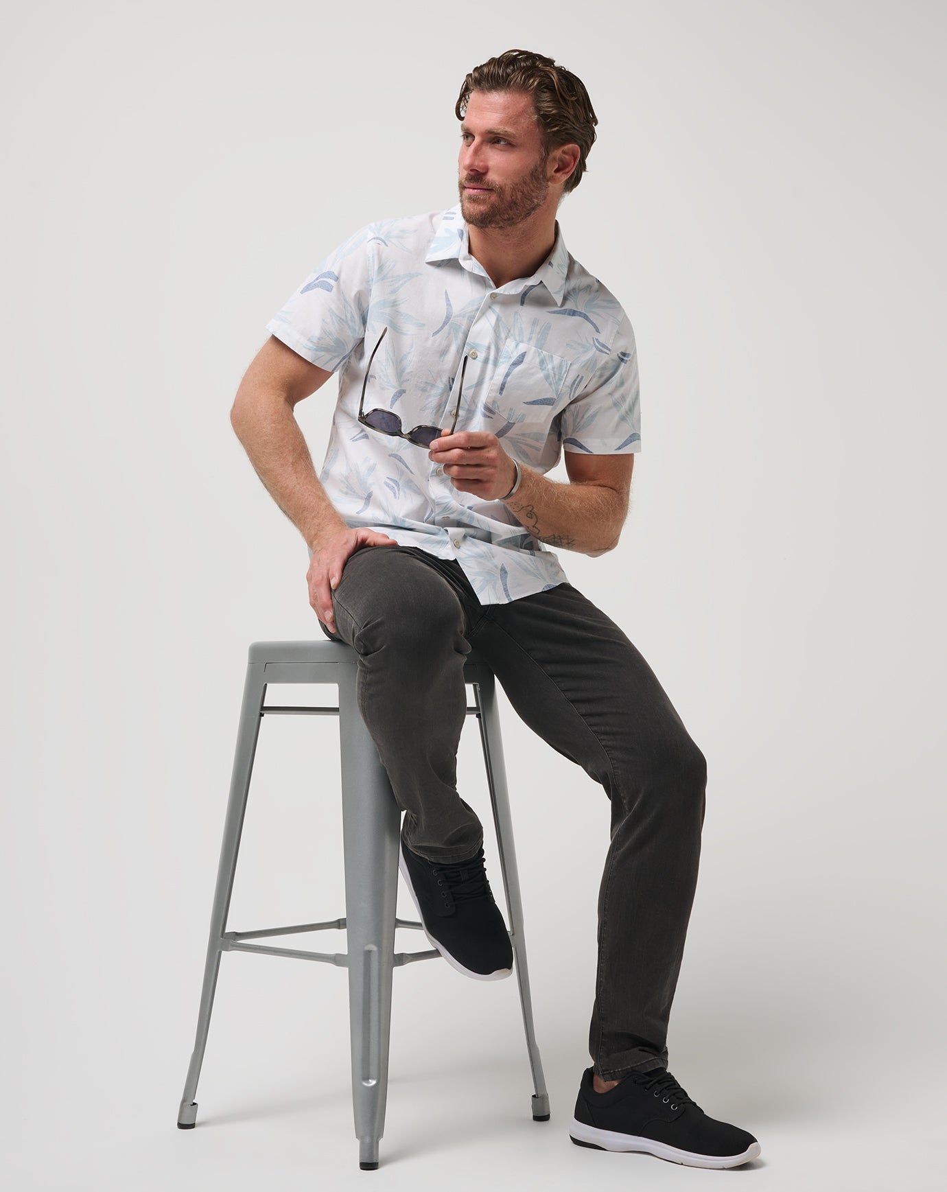 White/Quiet Harbor Travis Mathew The Thick Of It Button-Up