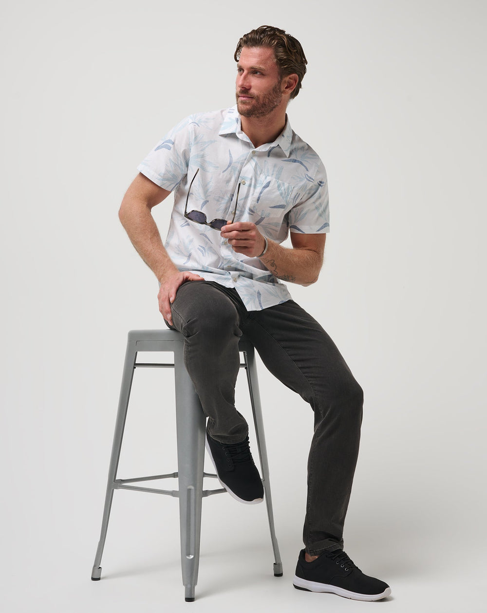White/Quiet Harbor Travis Mathew The Thick Of It Button-Up