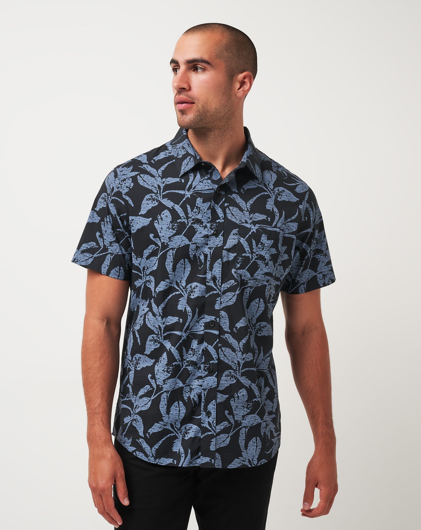 Black Travis Mathew Photo Finish Button-Up