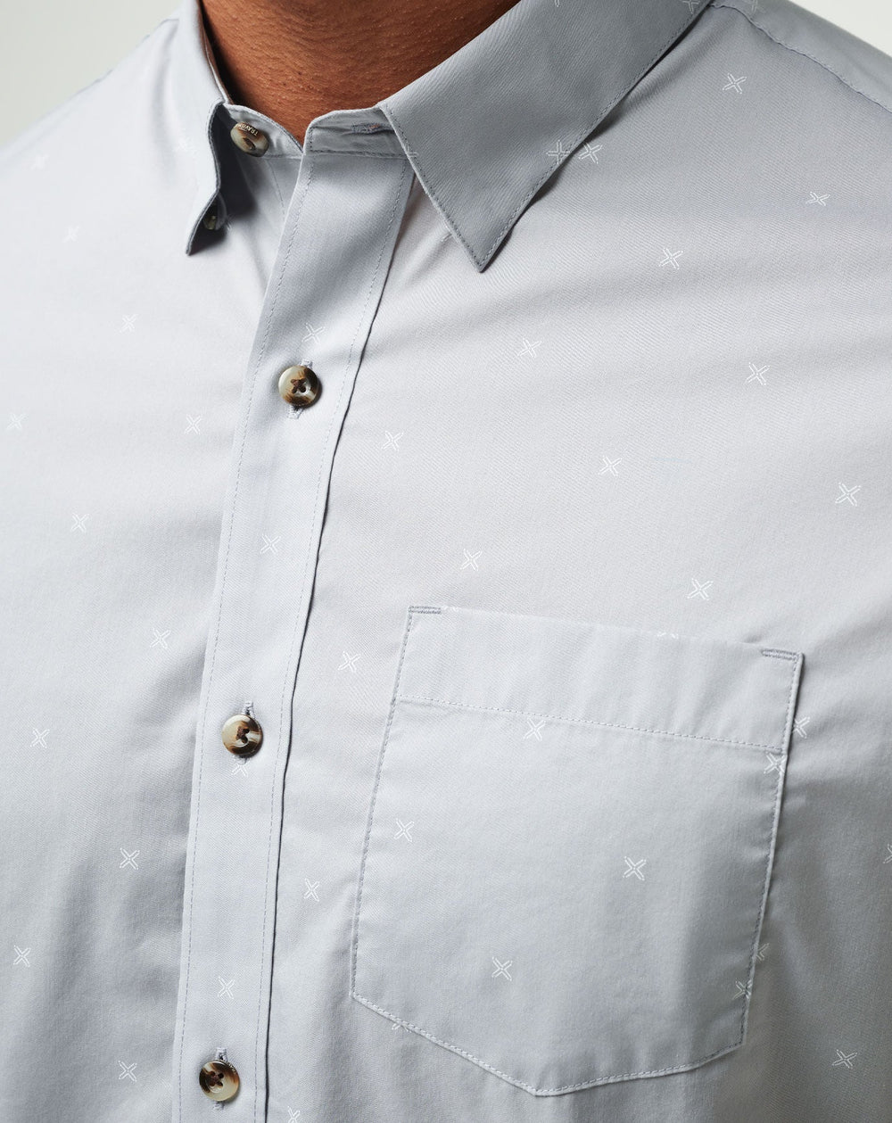 Heather Sleet Travis Mathew Across The Pond Button-Up