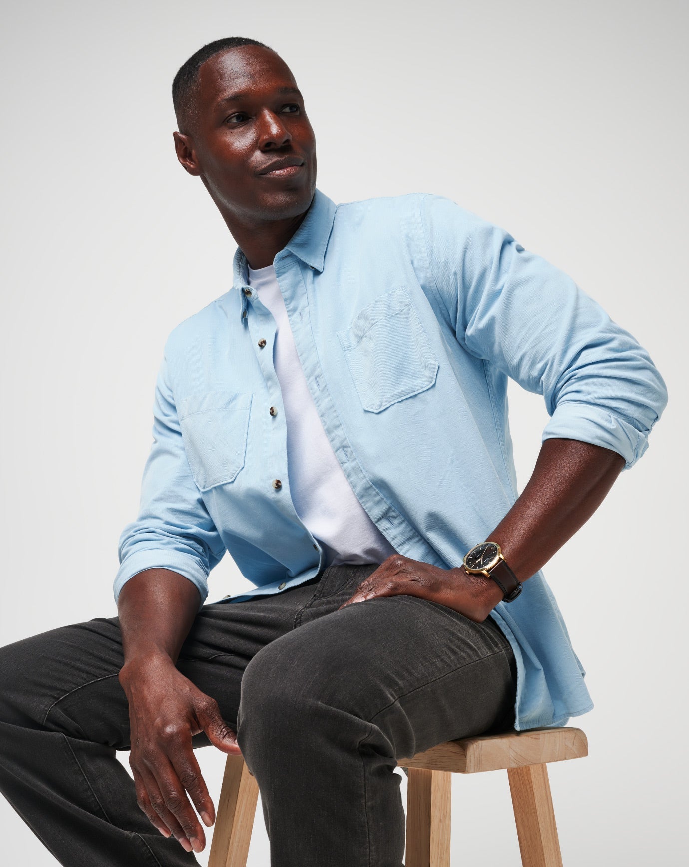 Dream Blue Travis Mathew Barrel Of Laughs Button-Up