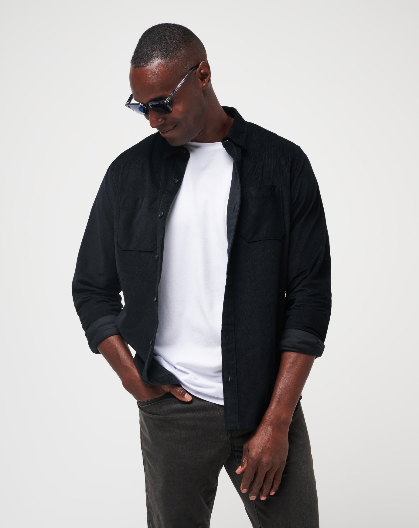 Black Travis Mathew Barrel Of Laughs Button-Up