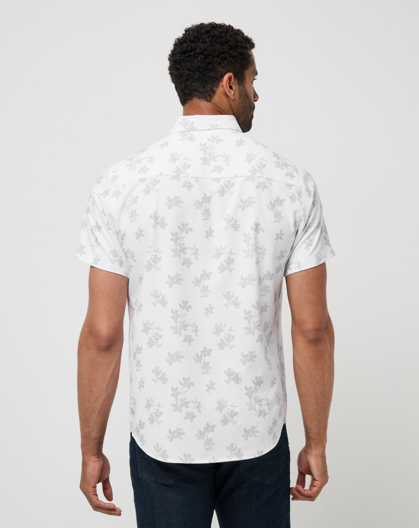 White Travis Mathew Mist On The Lake Button-Up