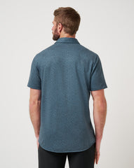 Mood Indigo/Vintage Indigo Travis Mathew Knit Featherweight Night Button-Up